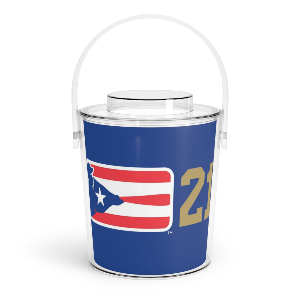 Puerto Rico Baseball 21 Ice Bucket with Tongs
