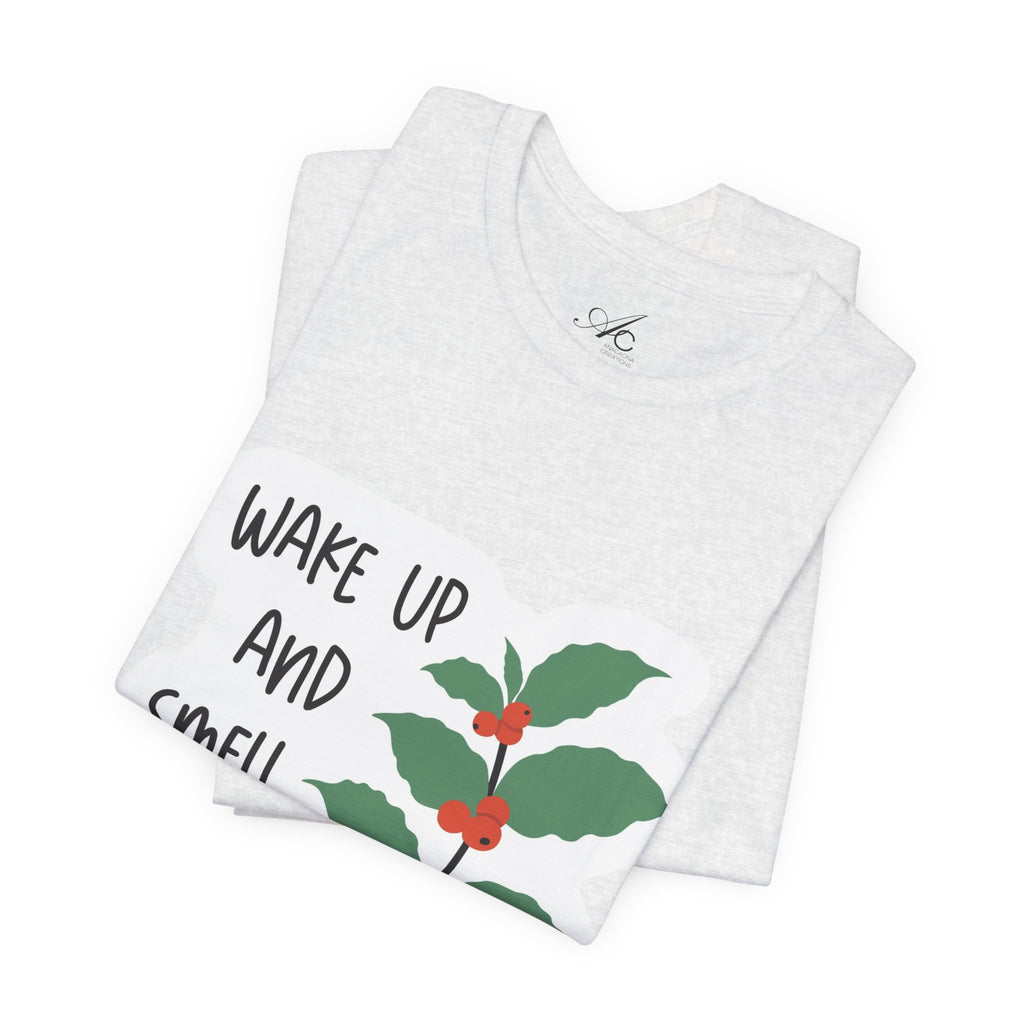 Wake Up and Smell the Coffee Tee  Coffee Plant Graphic T-Shirt