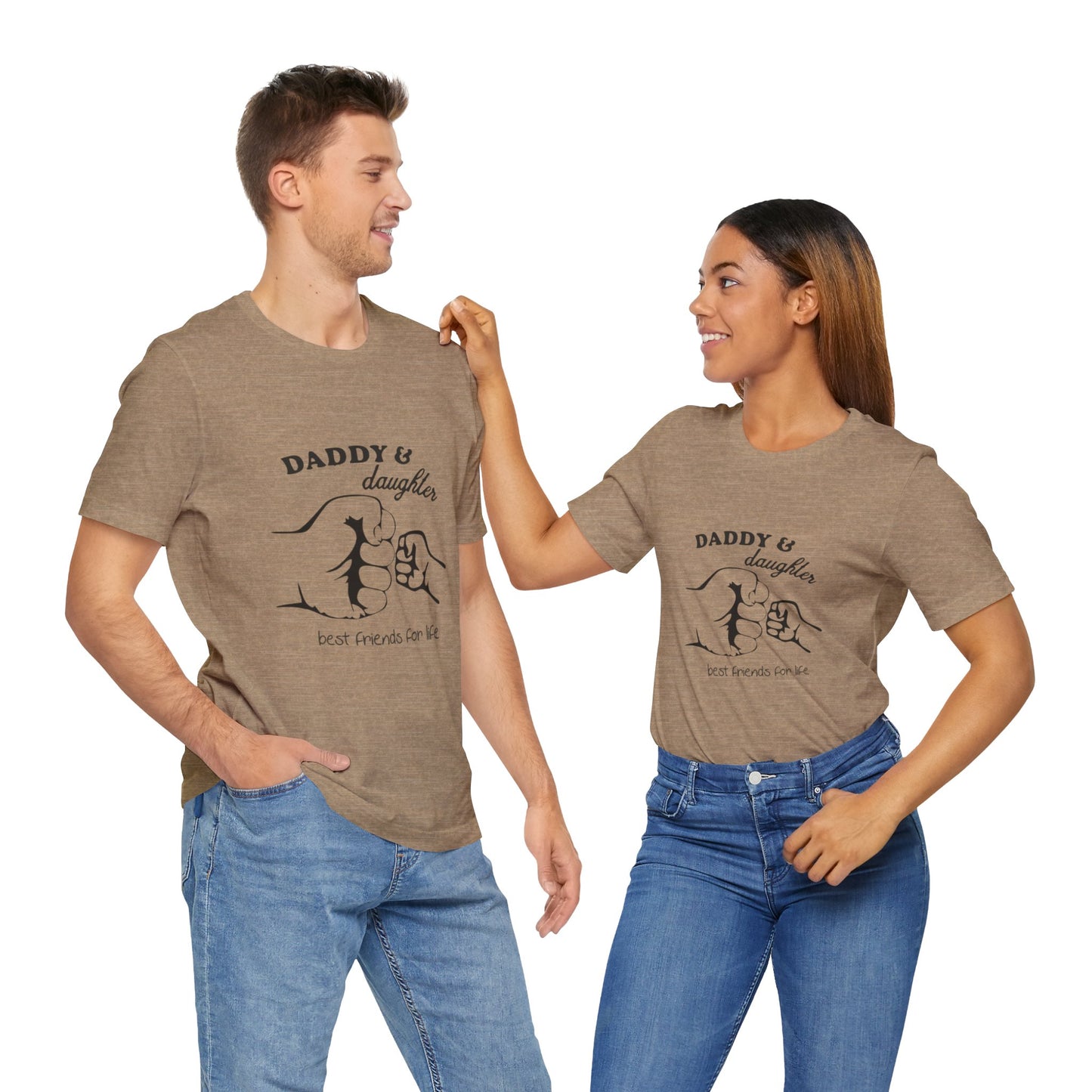 Daddy Daughter Best Friends Unisex Tee Fathers Day Gift, Family Matching Shirts, Kids & Dad Tee, Cute Parenting Apparel