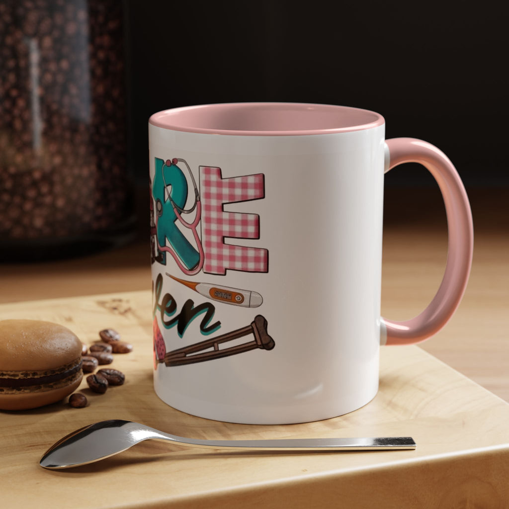 Nurse Given Accent Coffee Mug — Caregiver & Medical Equipment Design Christmas mug for all healthcare heroes