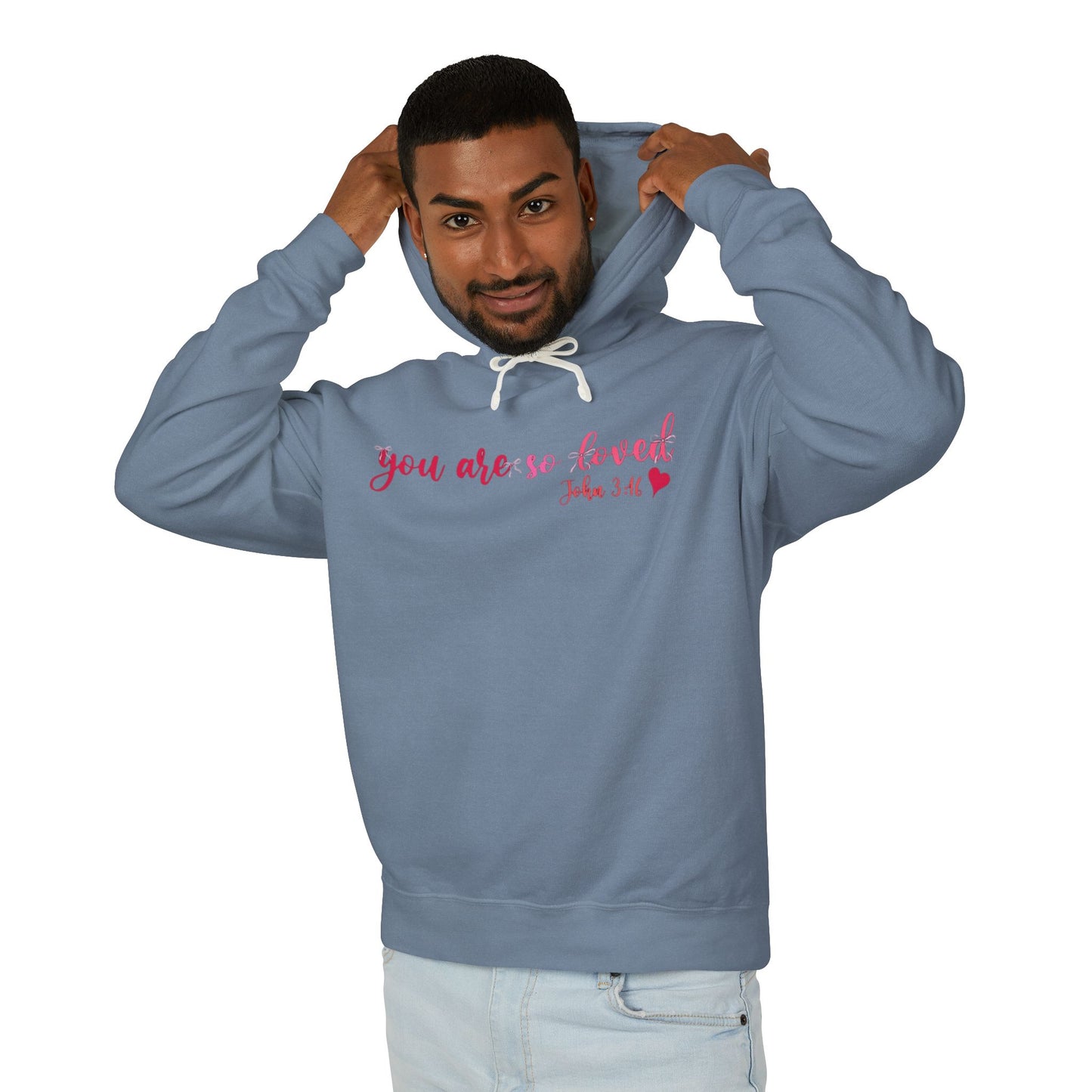 Mama Hoodie "You Are So Loved" — Christian Mama Lightweight Hooded Sweatshirt