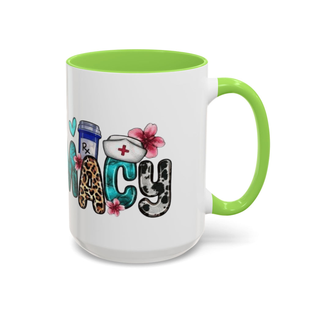 Pharmacy Nurse Coffee Mug — Cute Leopard & Teal Medical Design (11oz/15oz)Christmas mug for all healthcare heroes