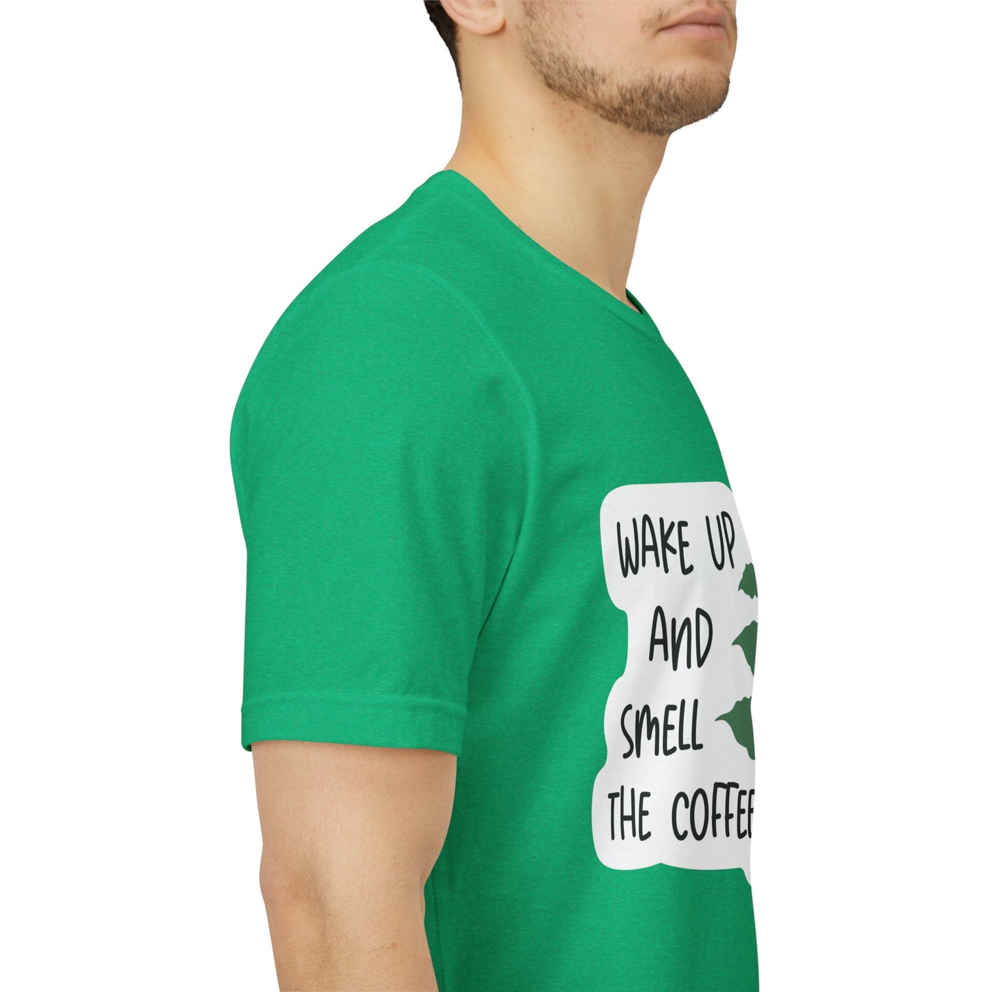 Wake Up and Smell the Coffee Tee  Coffee Plant Graphic T-Shirt