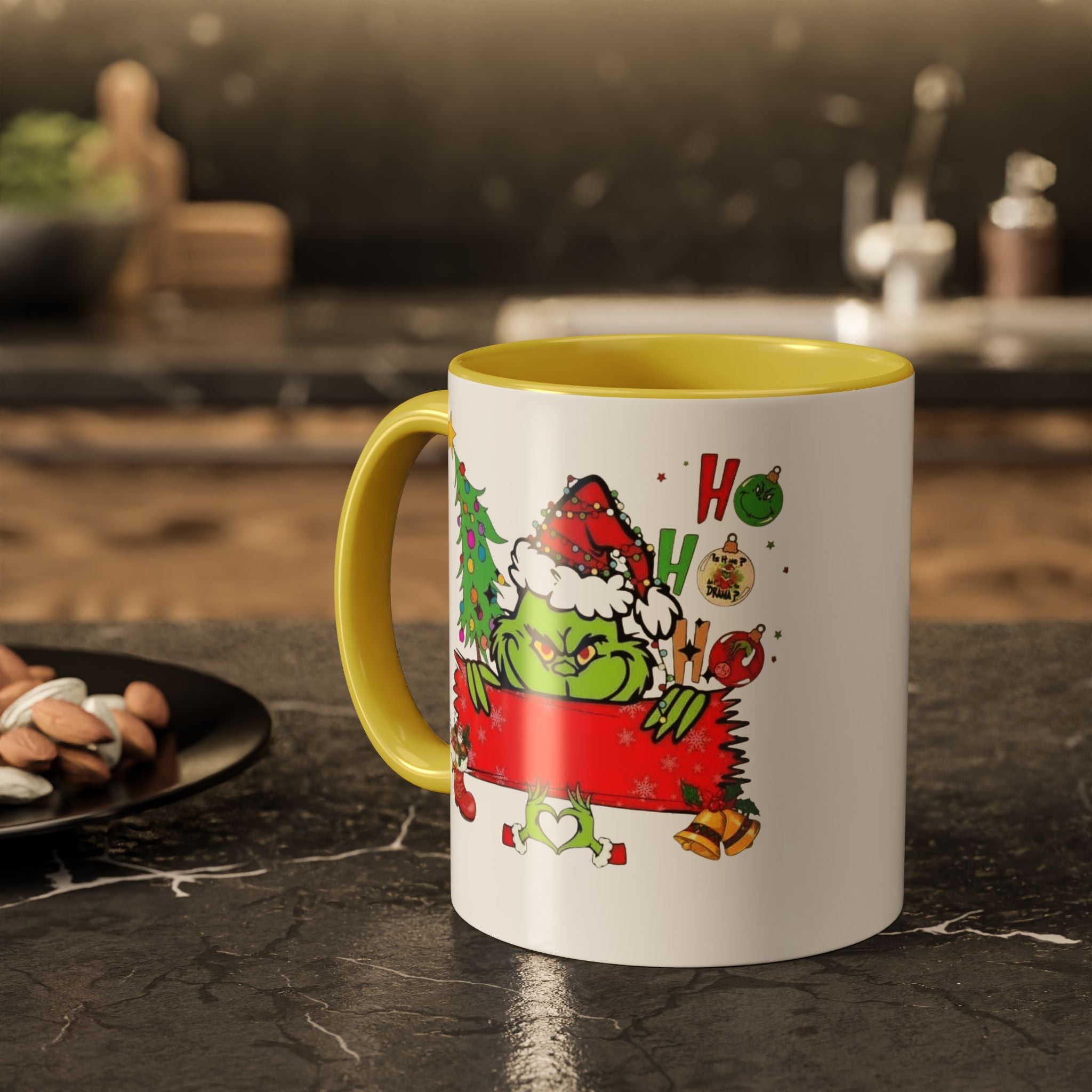 Christmas Grinch Mug (11oz & 15oz)  Funny Holiday Coffee Cup with Grinch Illustration Christmas Mugs Collection!