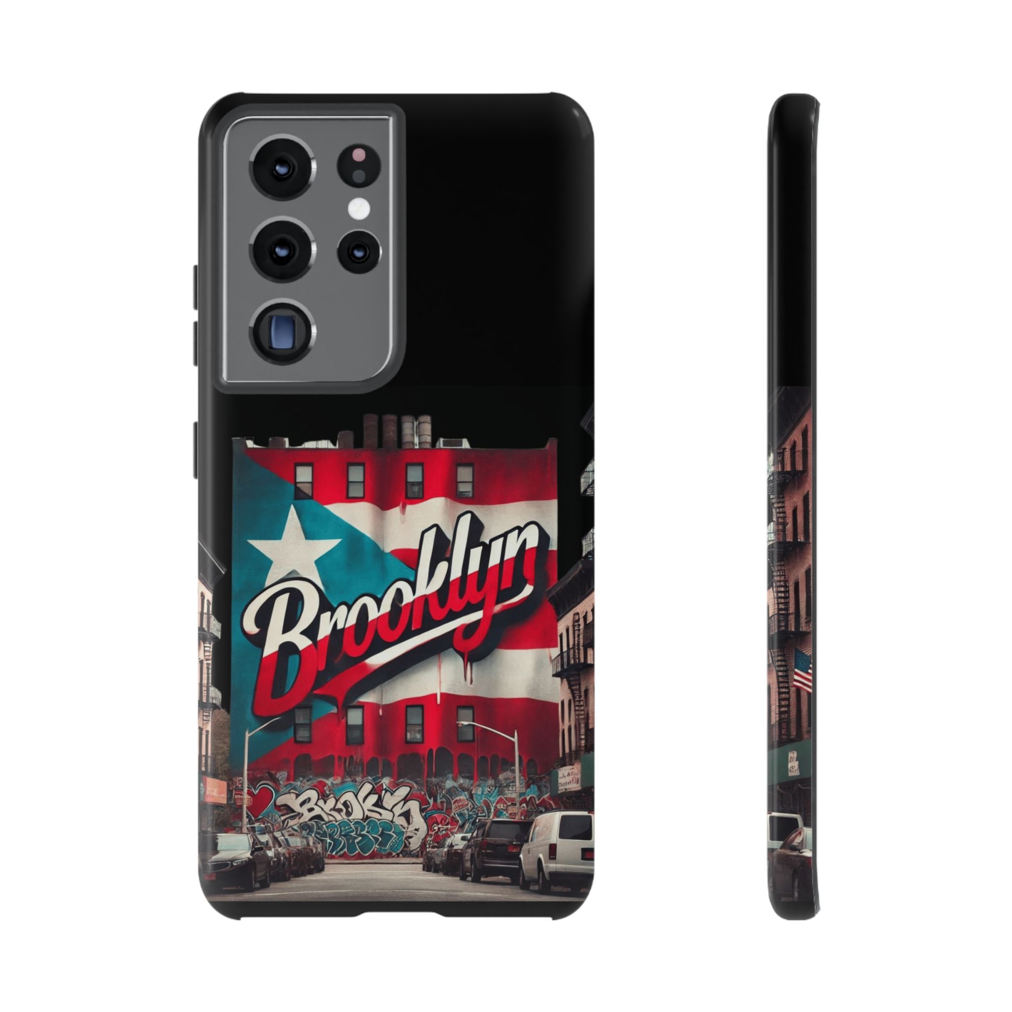 Brooklyn Street Art Phone Case  Urban Graffiti Protective Cover
