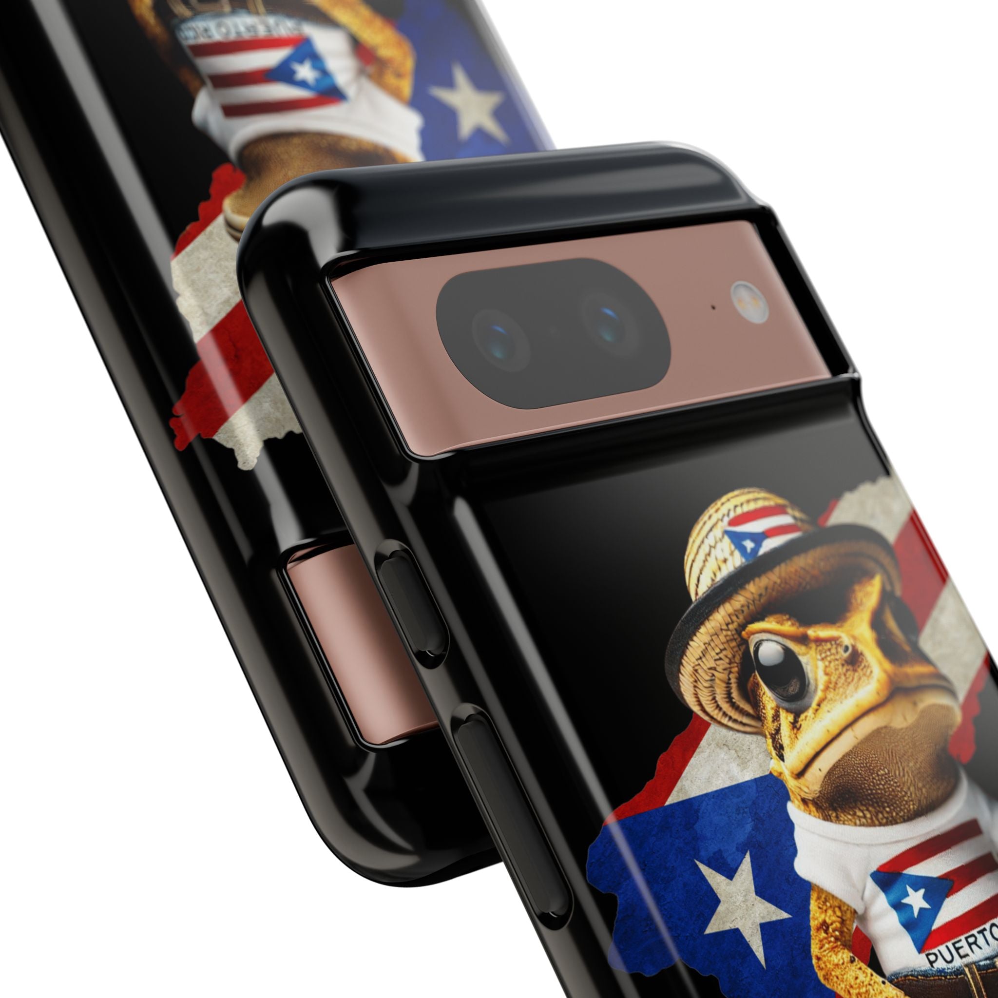 Puerto Rican Frog Tough Phone Case  Puerto Rico Flag Patriotic Protective Case