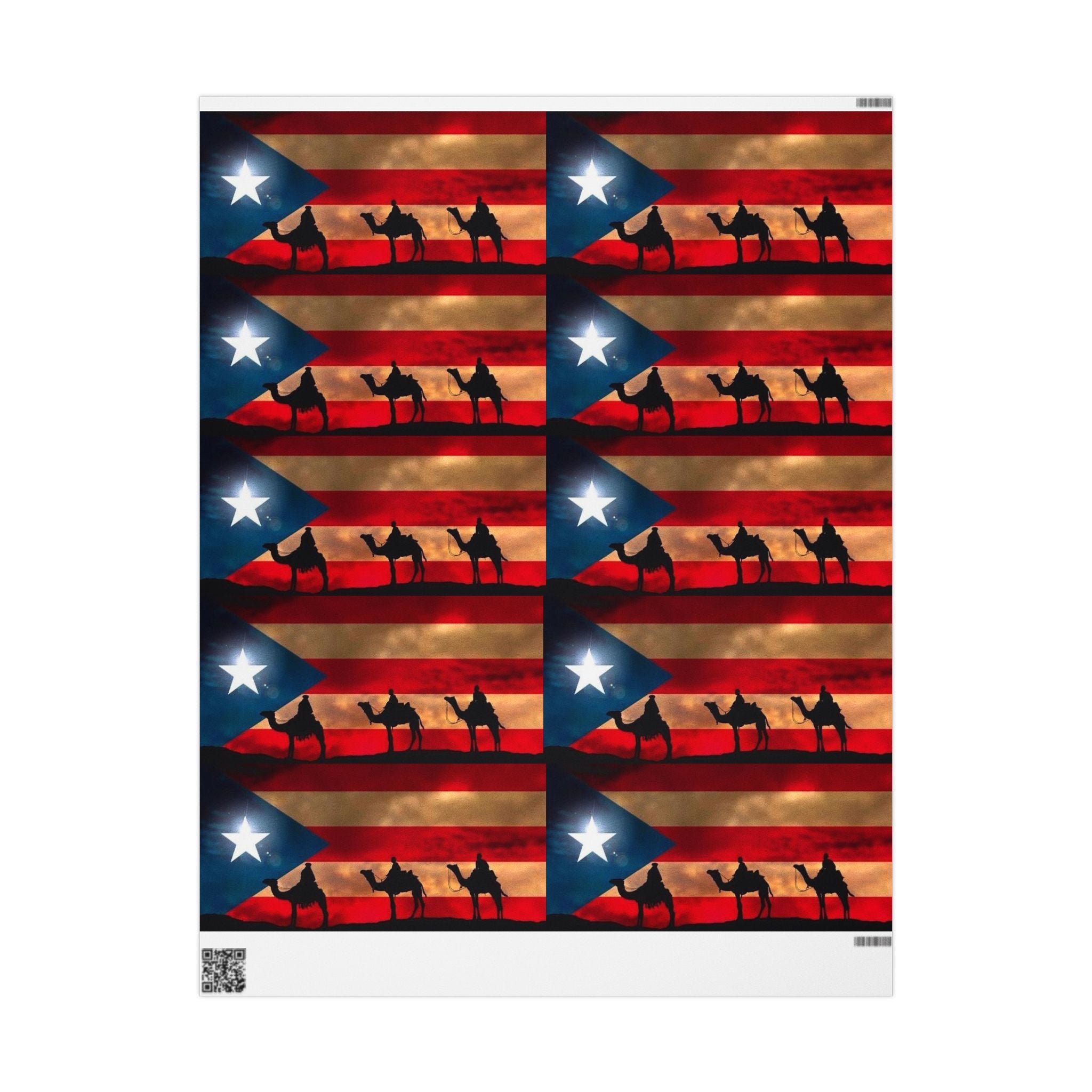 Navidad en Puerto Rico Wrapping Paper – Festive Boricua Holiday Gift Wrap 🇵🇷🎄
