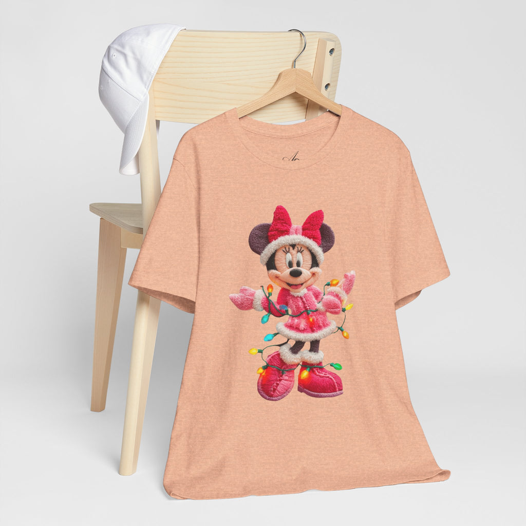 Minnie Mouse Holiday Lights T-Shirt Festive Holiday Designs