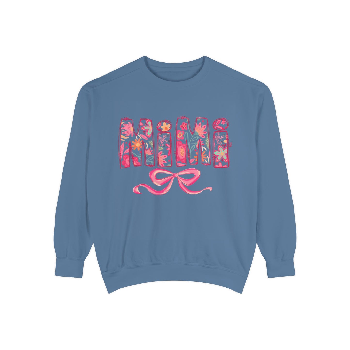 Mama Floral Sweatshirt  Pink Floral 'MAMA' Design with Bow