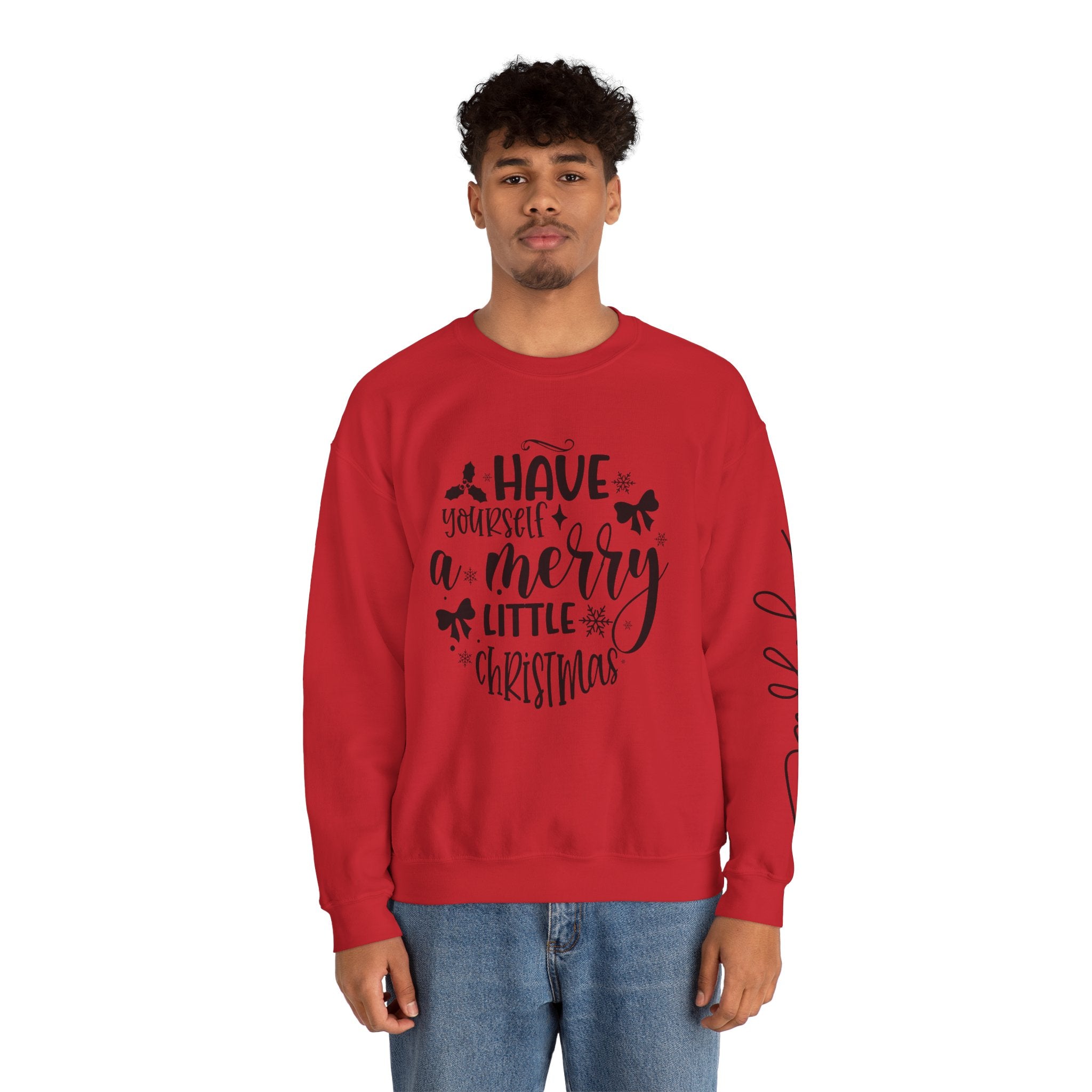 Xmas Shirts & Sweaters | Funny, Cute & Classic Christmas Designs Merry Christmas Crewneck Sweatshirt - Cozy Unisex Holiday Apparel