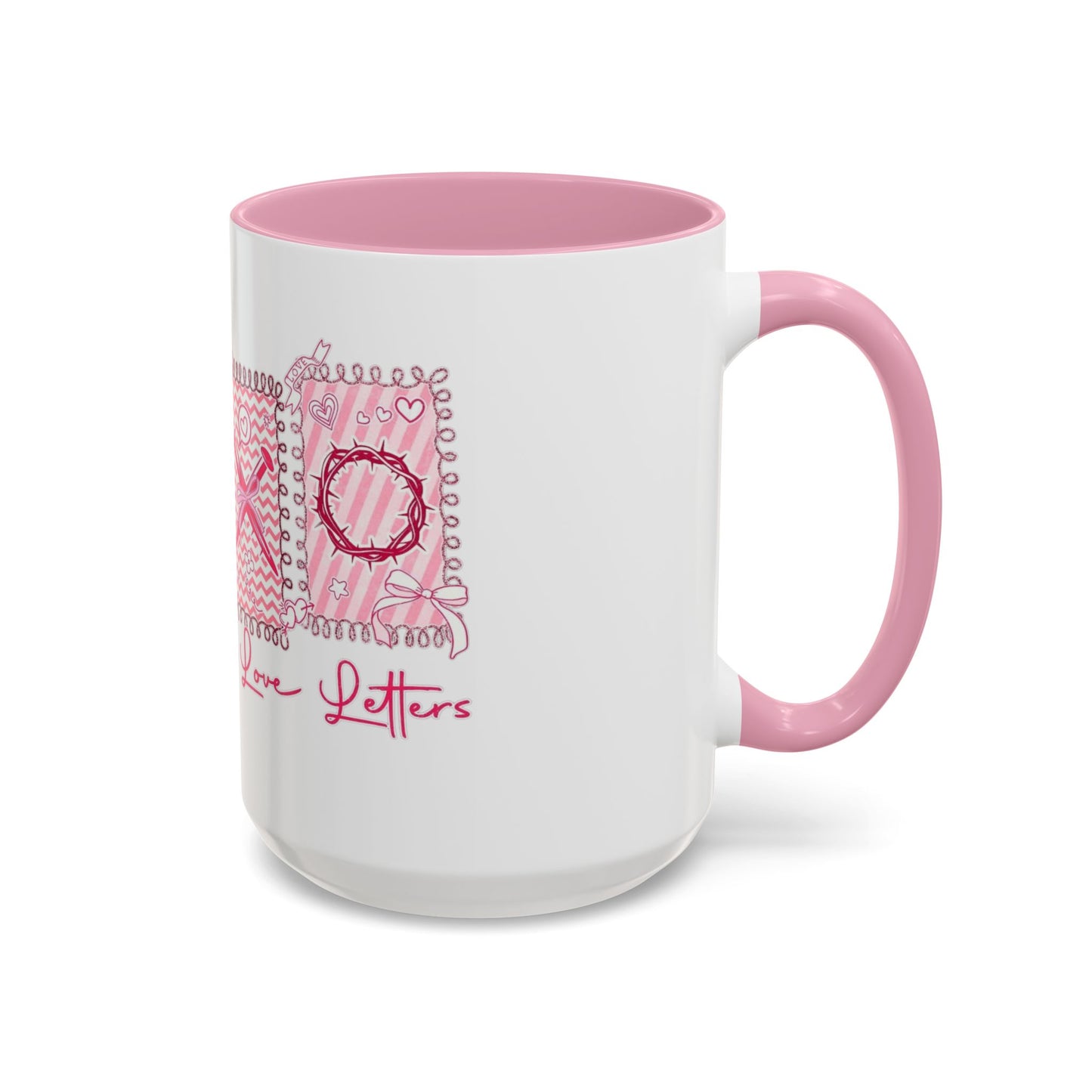 Love Letters XOXO Ceramic Mug — Colorful 11oz & 15oz Coffee Cup