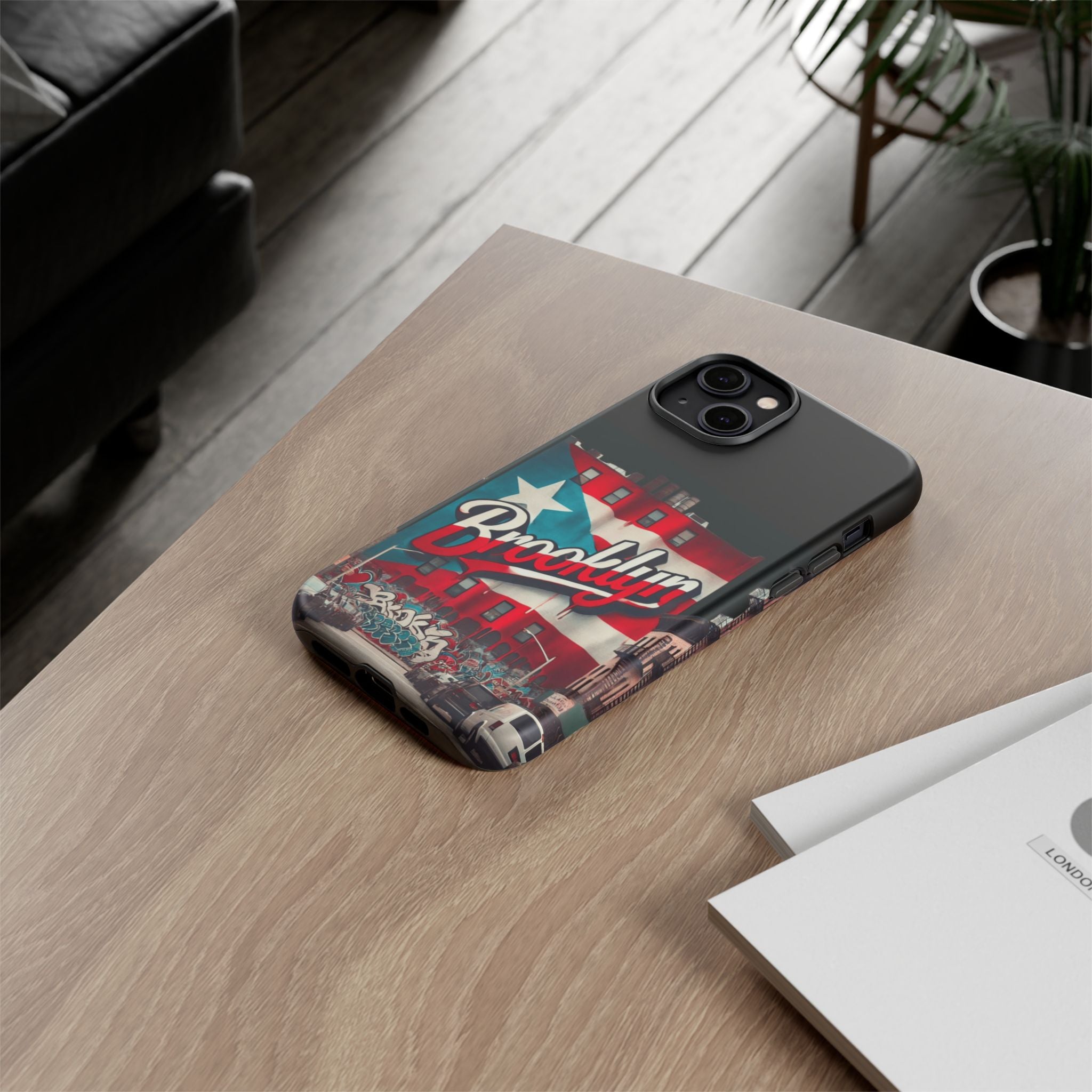 Brooklyn Street Art Phone Case  Urban Graffiti Protective Cover