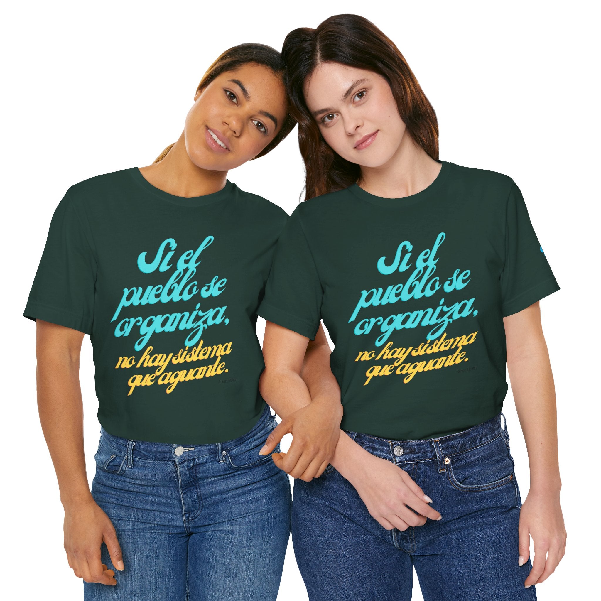 Spanish Script Tee  “Si el pueblo se organiza” Graphic T-Shirt