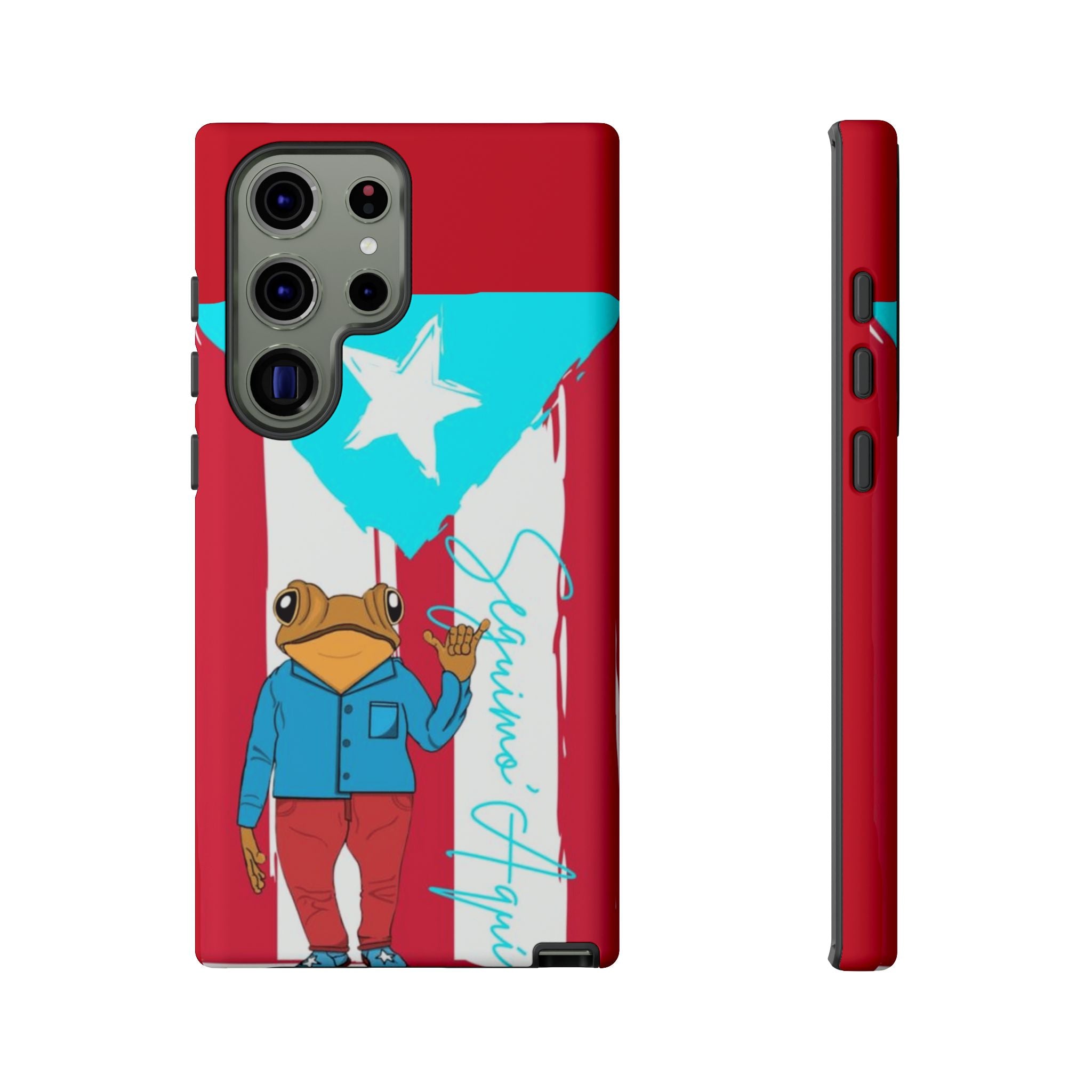 Puerto Rican Flag Frog Design ("Señorita Hops")Phone Case Isla del Encanto Phone Case – Puerto Rican Style
