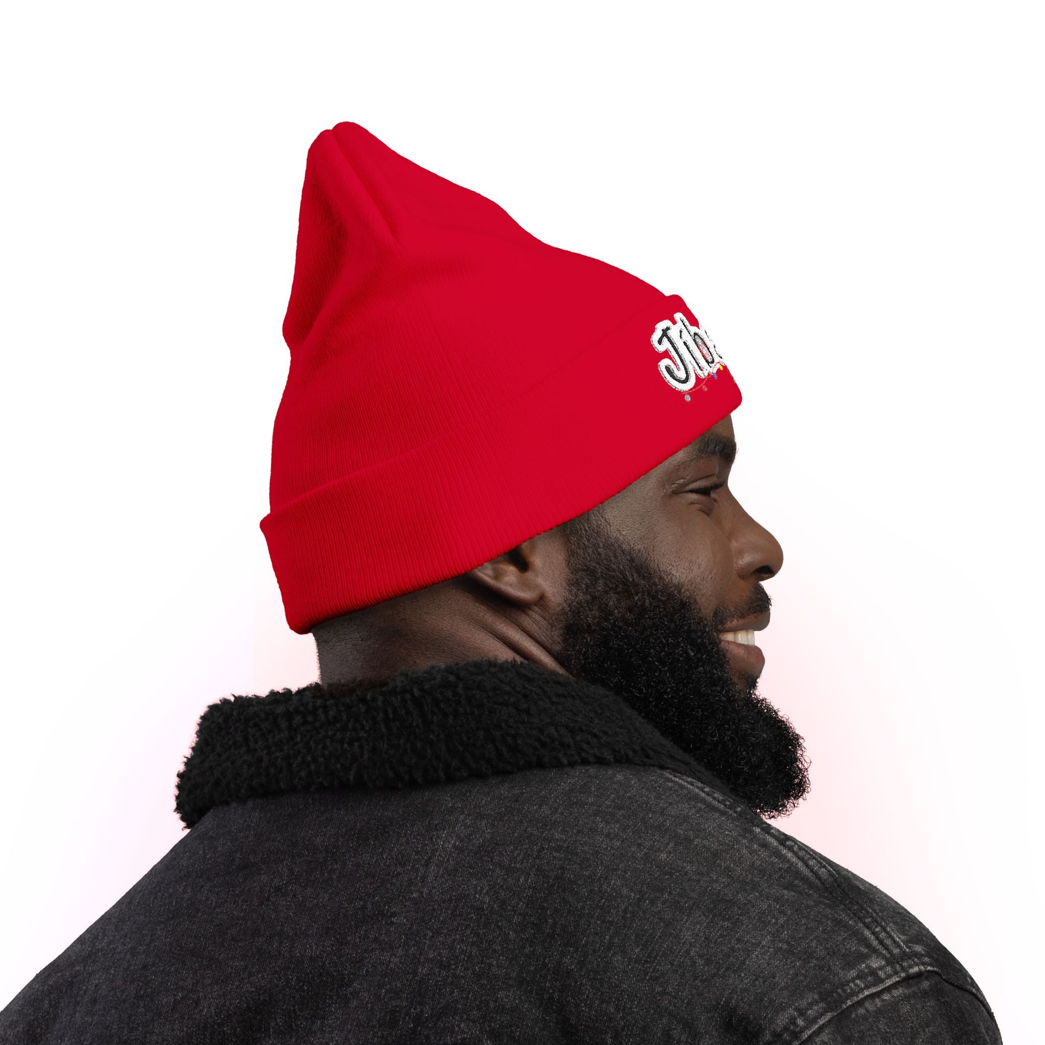 Embroidered 'Jibara' Knit Beanie Cozy Puerto Rican Pride Hat Boricua Winter Beanie – Puerto Rico Pride Knit Hat