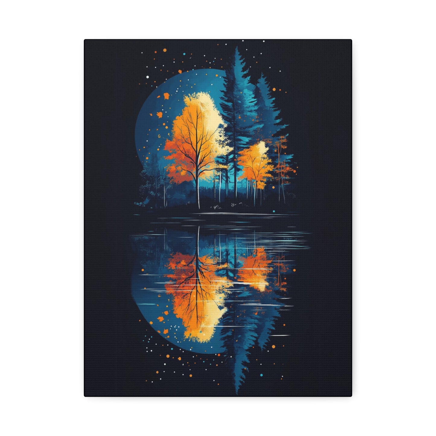 Vibrant Autumn Landscape Canvas Art | Fall Decor | Nature Wall Art | Home Decor | Gift for Nature Lovers