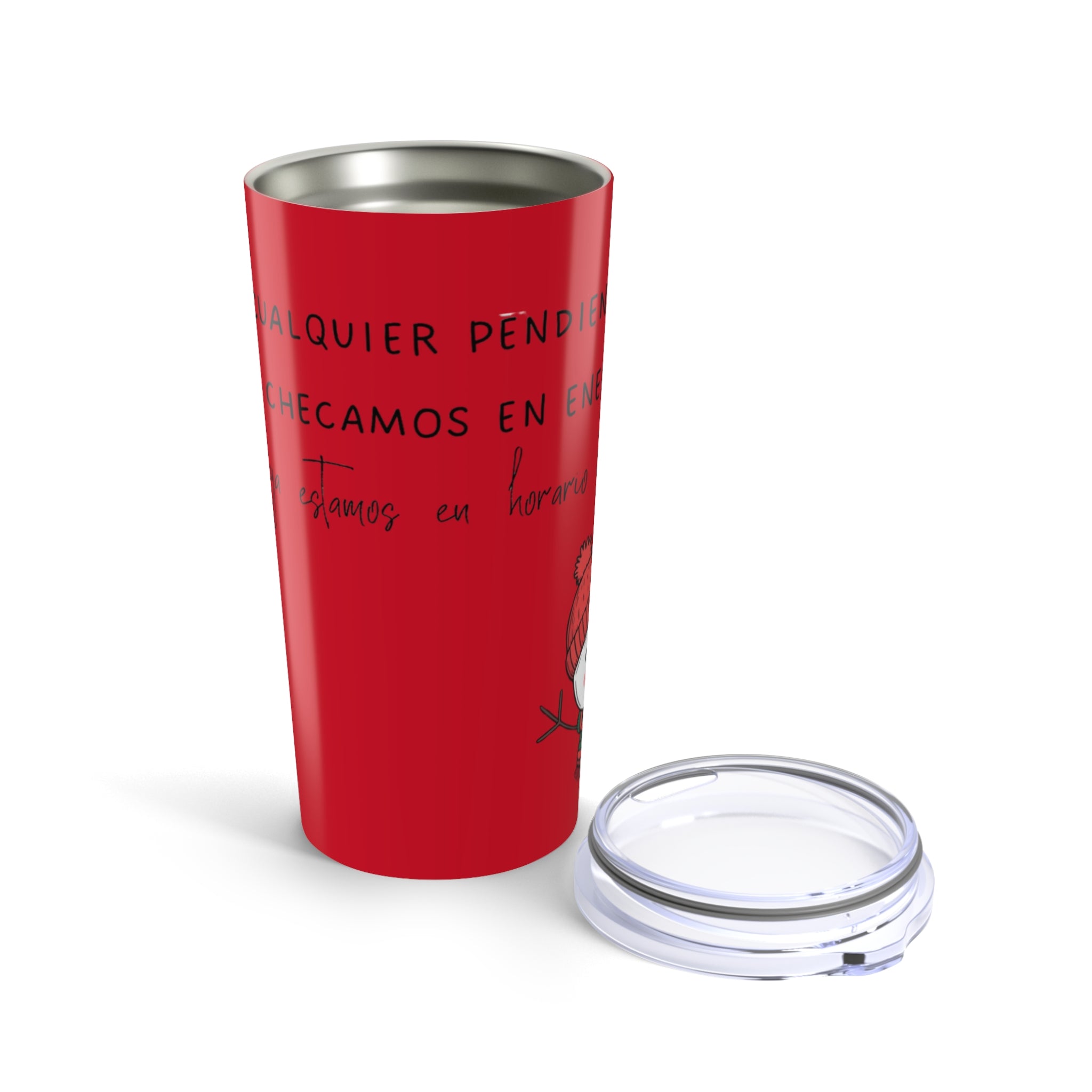 Bring a little Navidad warmth to everyday 20oz Spanish Christmas Tumbler  Holiday Spirit Message Travel Cup