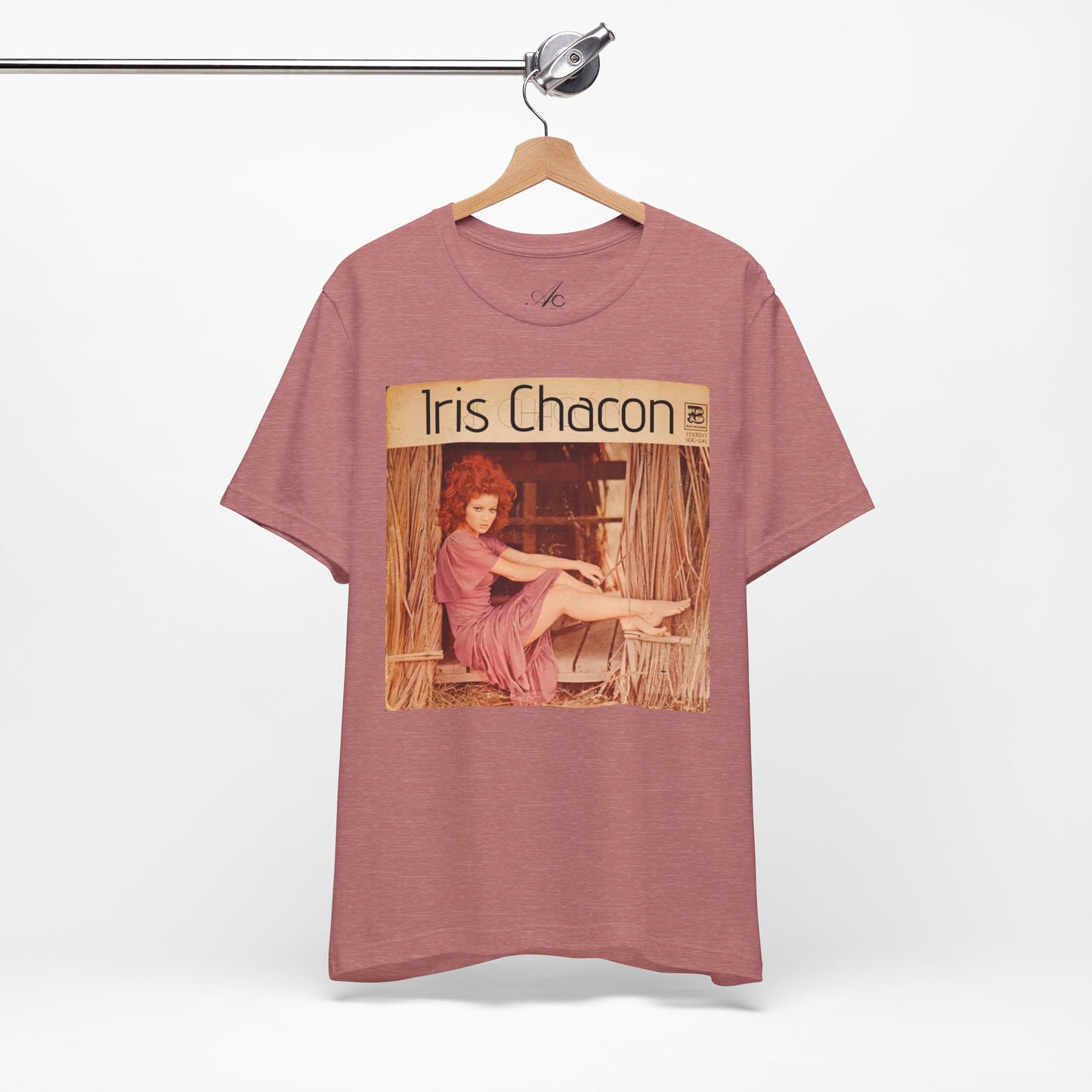 Retro Iris Chacon Unisex Tee, Vintage Music Shirt, Bohemian T-Shirt, Gift for Her, 90s Style Top