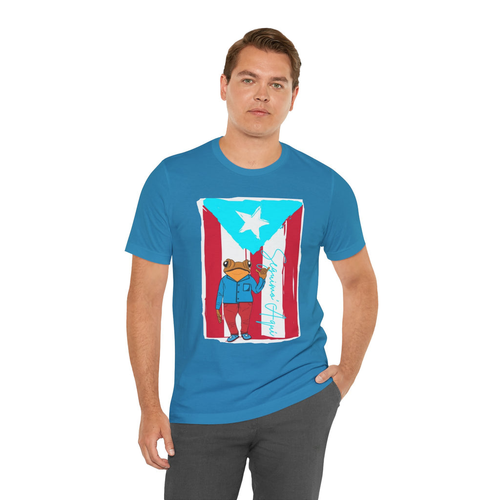Puerto Rican Coqui Flag T‑Shirt  Boricua Pride Tee