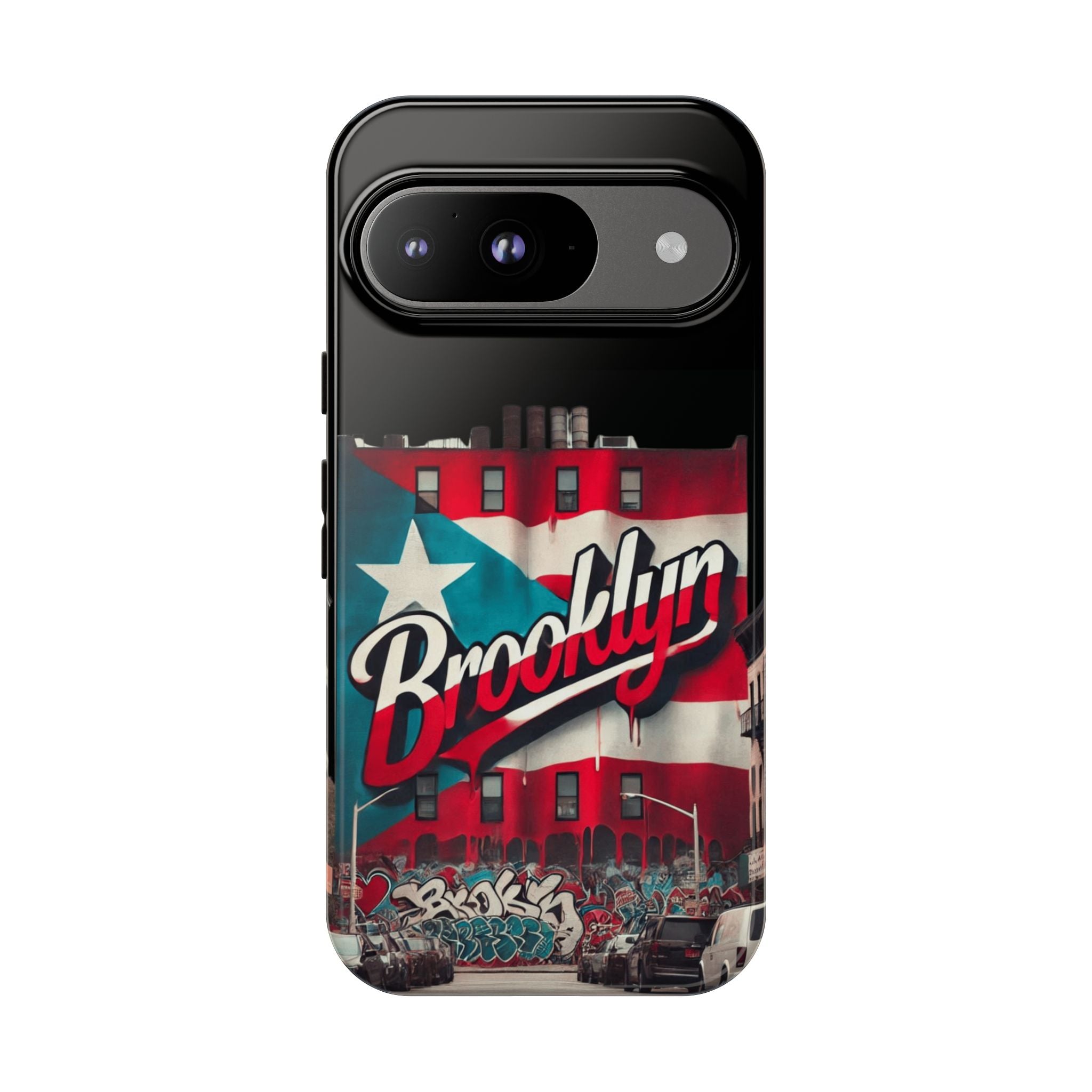 Brooklyn Street Art Phone Case  Urban Graffiti Protective Cover
