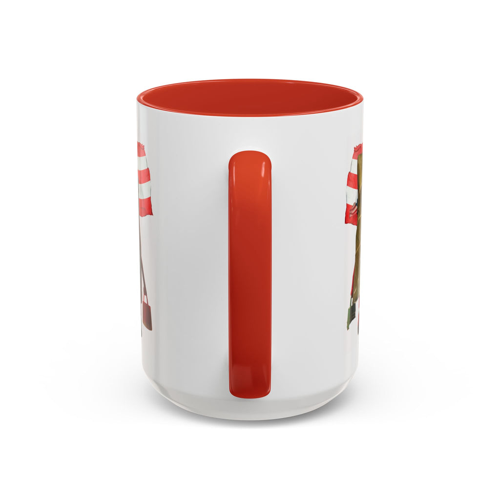 Puerto Rican Flag Ketchup & Pasteles Coffee Mug — Funny Food Friends Accent Mug (11/15oz)