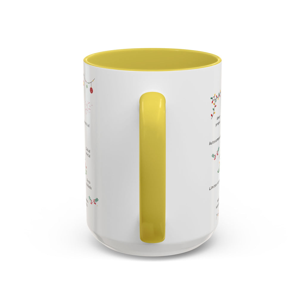 Mug — 'Adorna Tu Vida' Christmas Tree Spanish Holiday Coffee Mug (11oz/15oz)