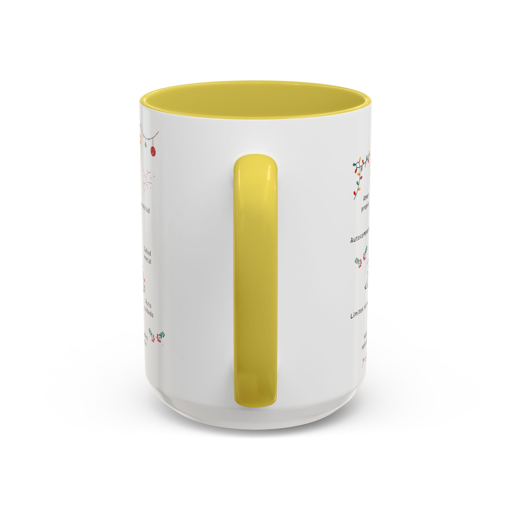 Mug — 'Adorna Tu Vida' Christmas Tree Spanish Holiday Coffee Mug (11oz/15oz)