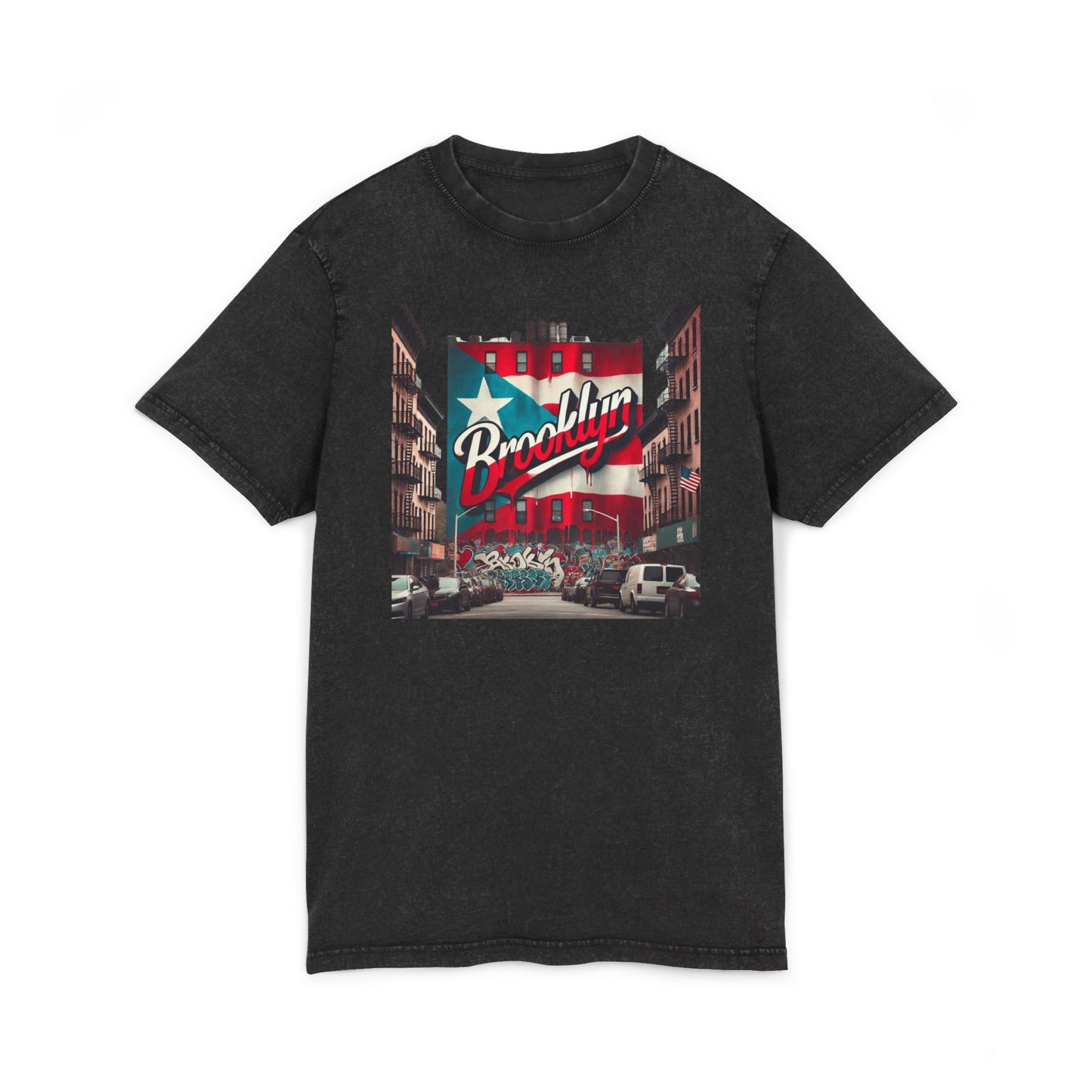 🗽🇵🇷 New Yorican and Proud – Where Boricua Meets Brooklyn Acid Washed Tee, Unisex T-Shirt, Gift for Travelers, Street Style Top