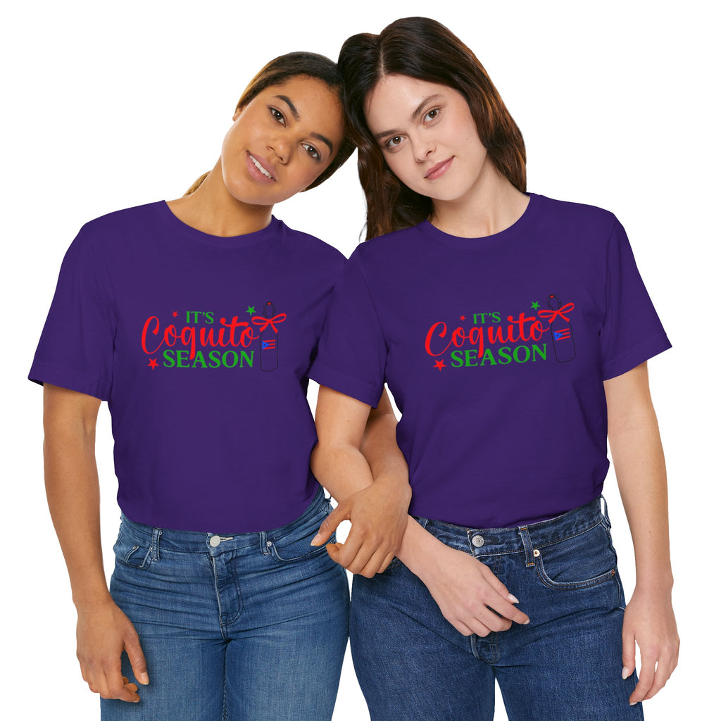 It's Coquito Season T-Shirt - Christmas Puerto Rican Holiday Cocktail Tee