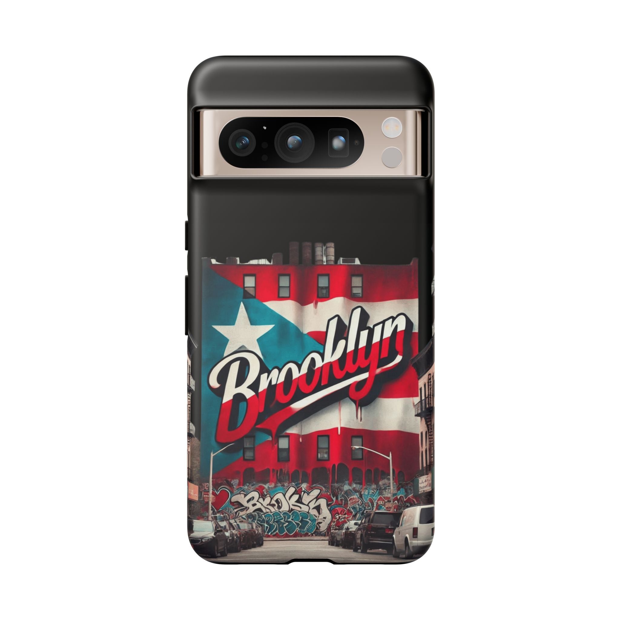 Brooklyn Street Art Phone Case  Urban Graffiti Protective Cover