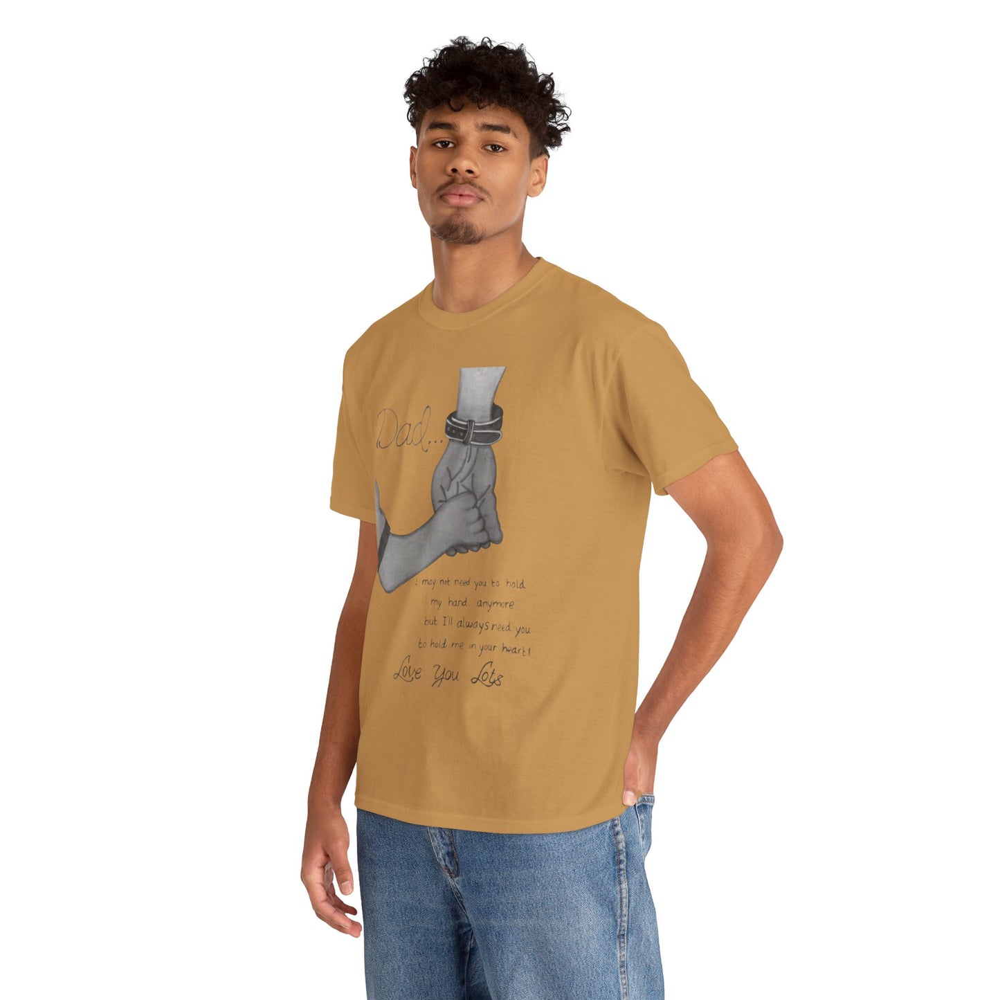 Heartfelt Dad Tee, Perfect Gift for Father's Day, Casual Wear, Family Bonding, Unisex Cotton Shirt, Thoughtful Keepsake