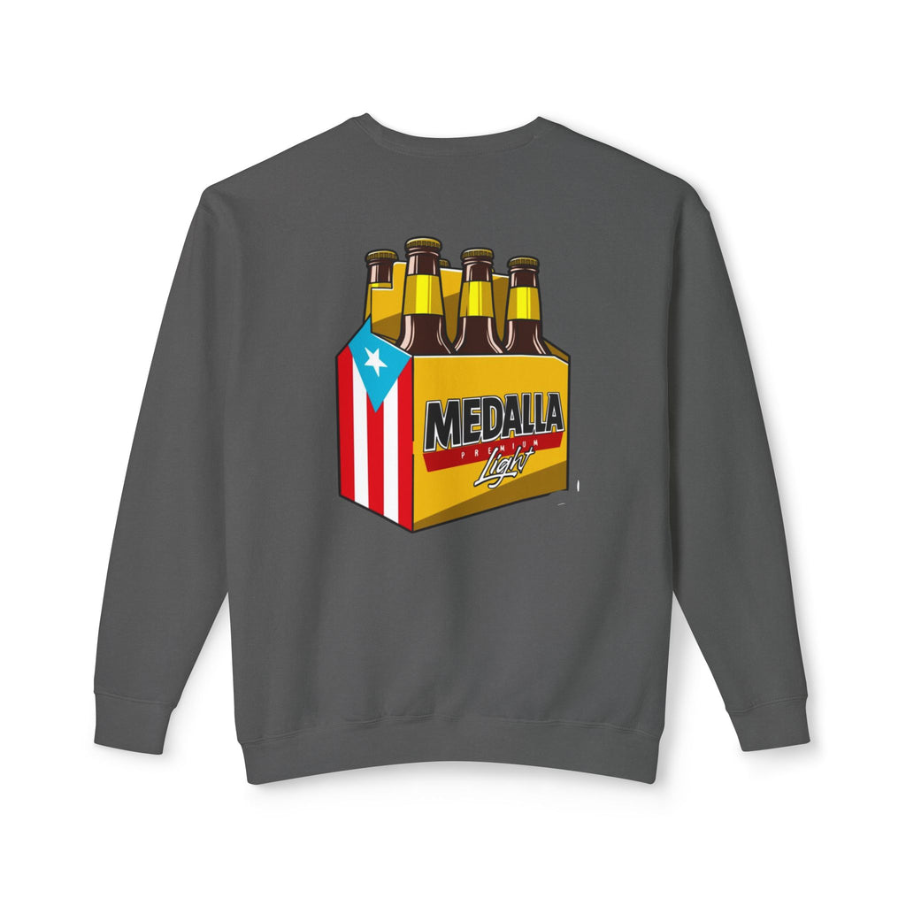 Medalla Light Puerto Rico Sweatshirt Coqui Boricua flag  Beer Pack Graphic Puerto Rico Navidades