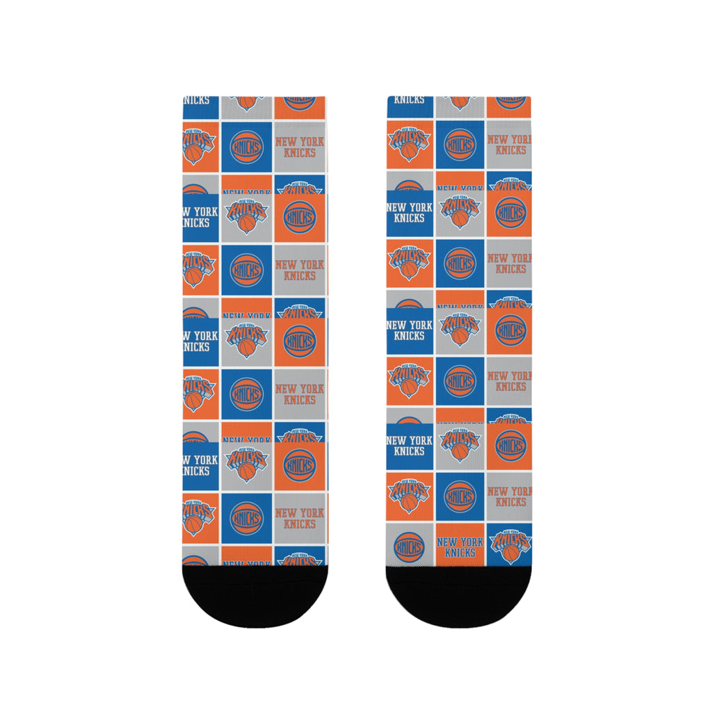 Basketball-Inspired Pattern Crew Socks — Retro Sports Sublimation Socks NY