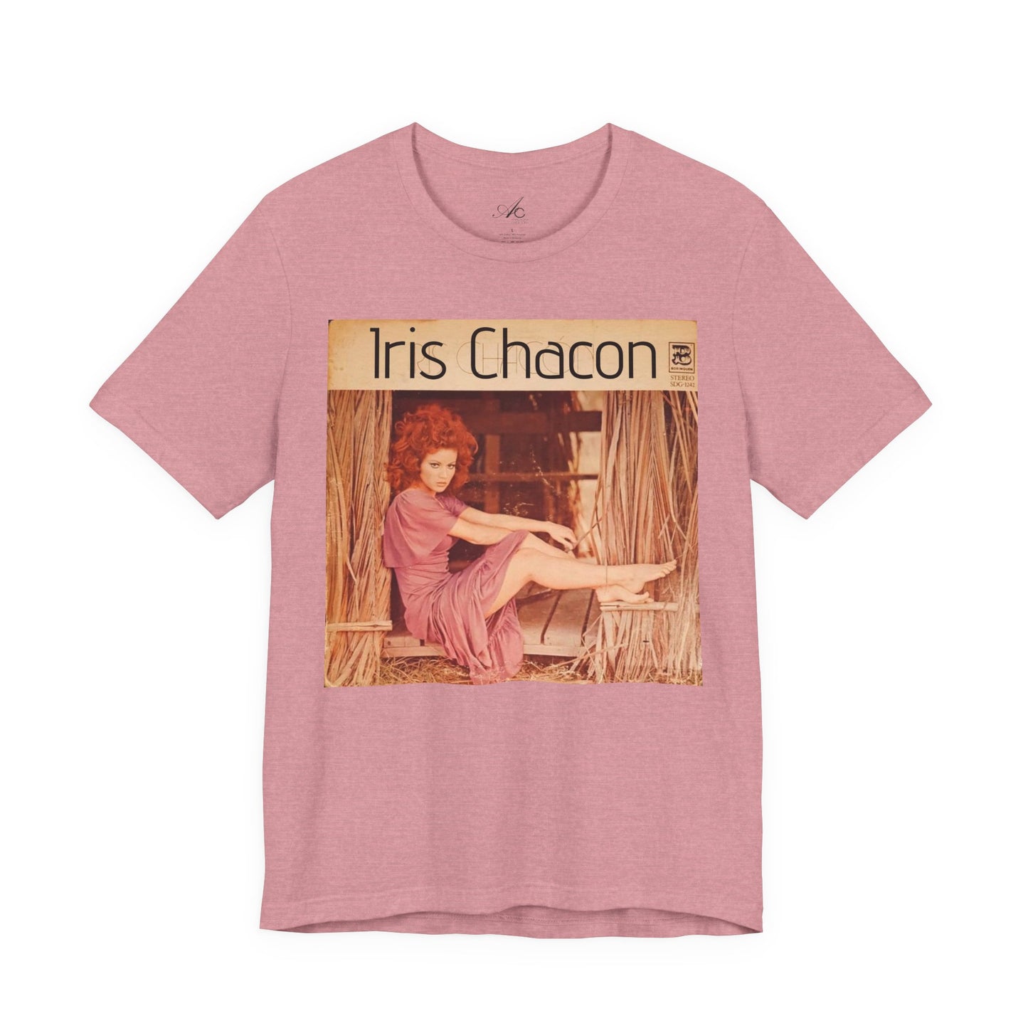 Retro Iris Chacon Unisex Tee, Vintage Music Shirt, Bohemian T-Shirt, Gift for Her, 90s Style Top