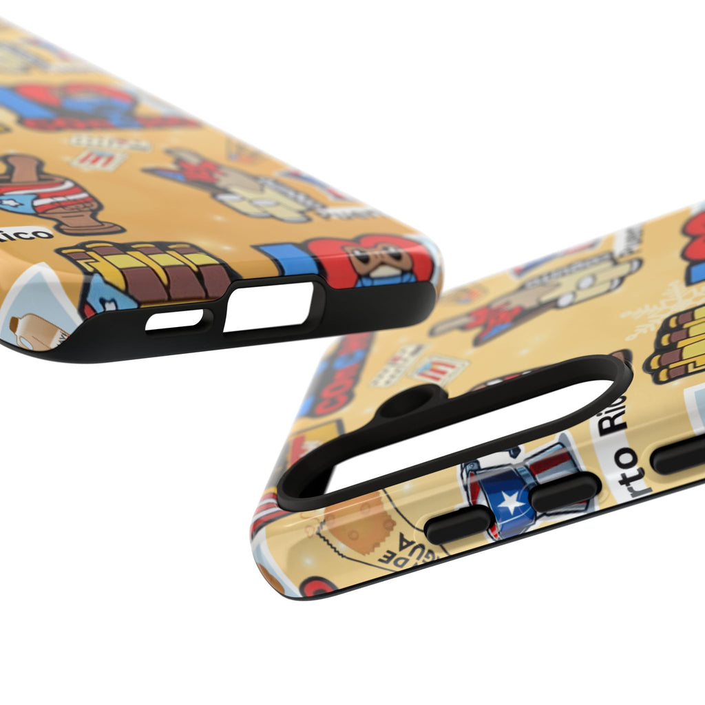Puerto Rico Sticker Collage Tough Case  ‘I  Concho’ Pattern Phone Case
