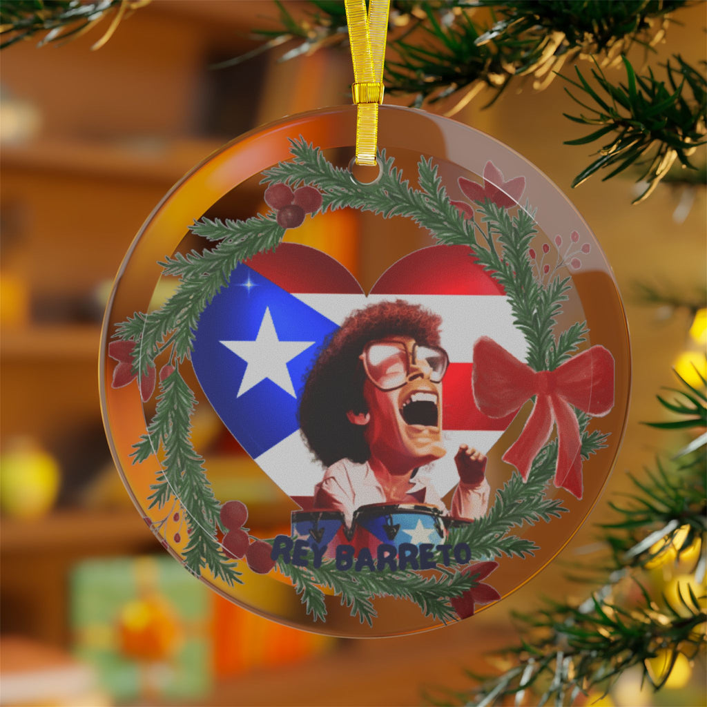 Glass Ornaments Salsa Musica Puerto Rico Glass Ornaments