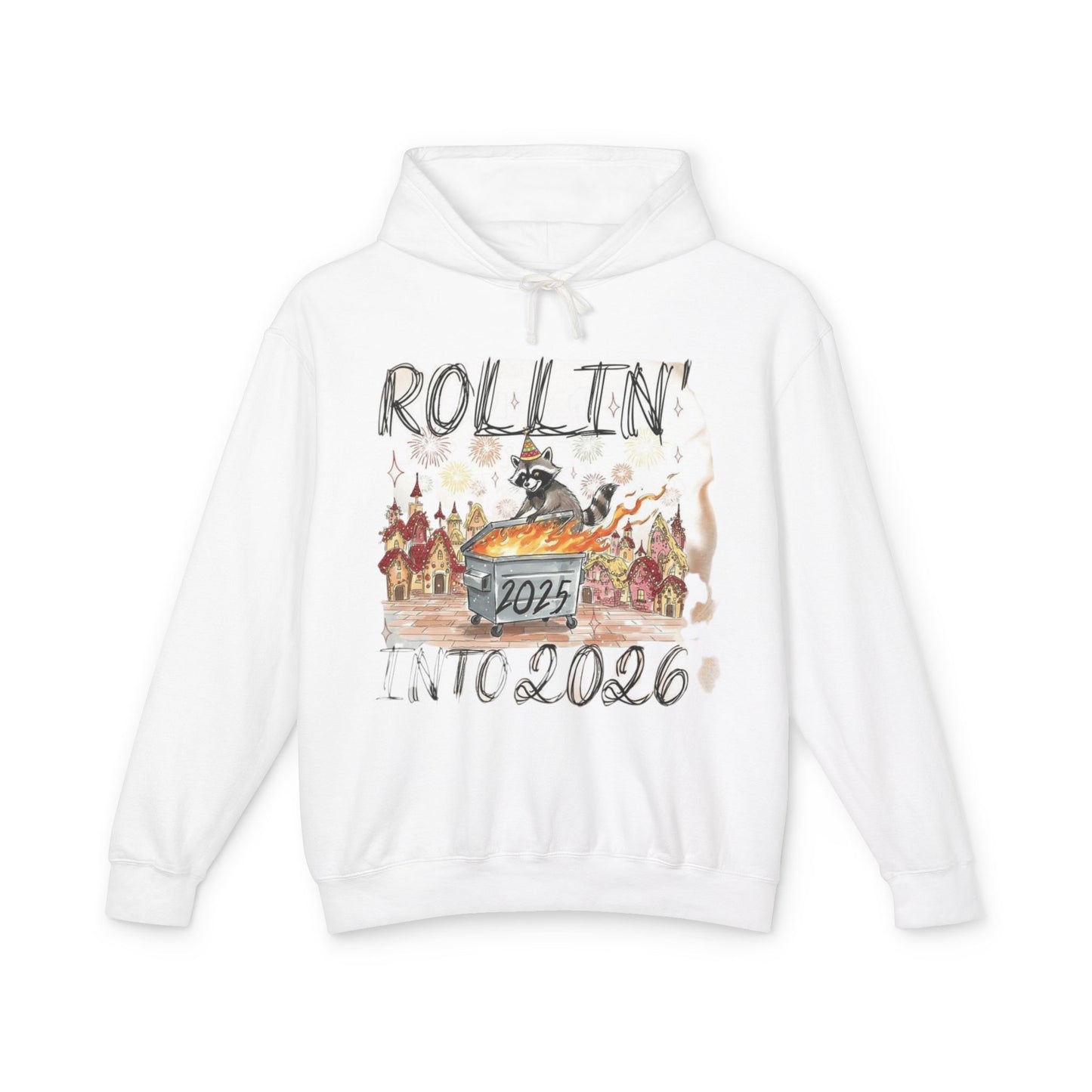 Rollin' Into 2026 Retro Winter Hooded Sweatshirt