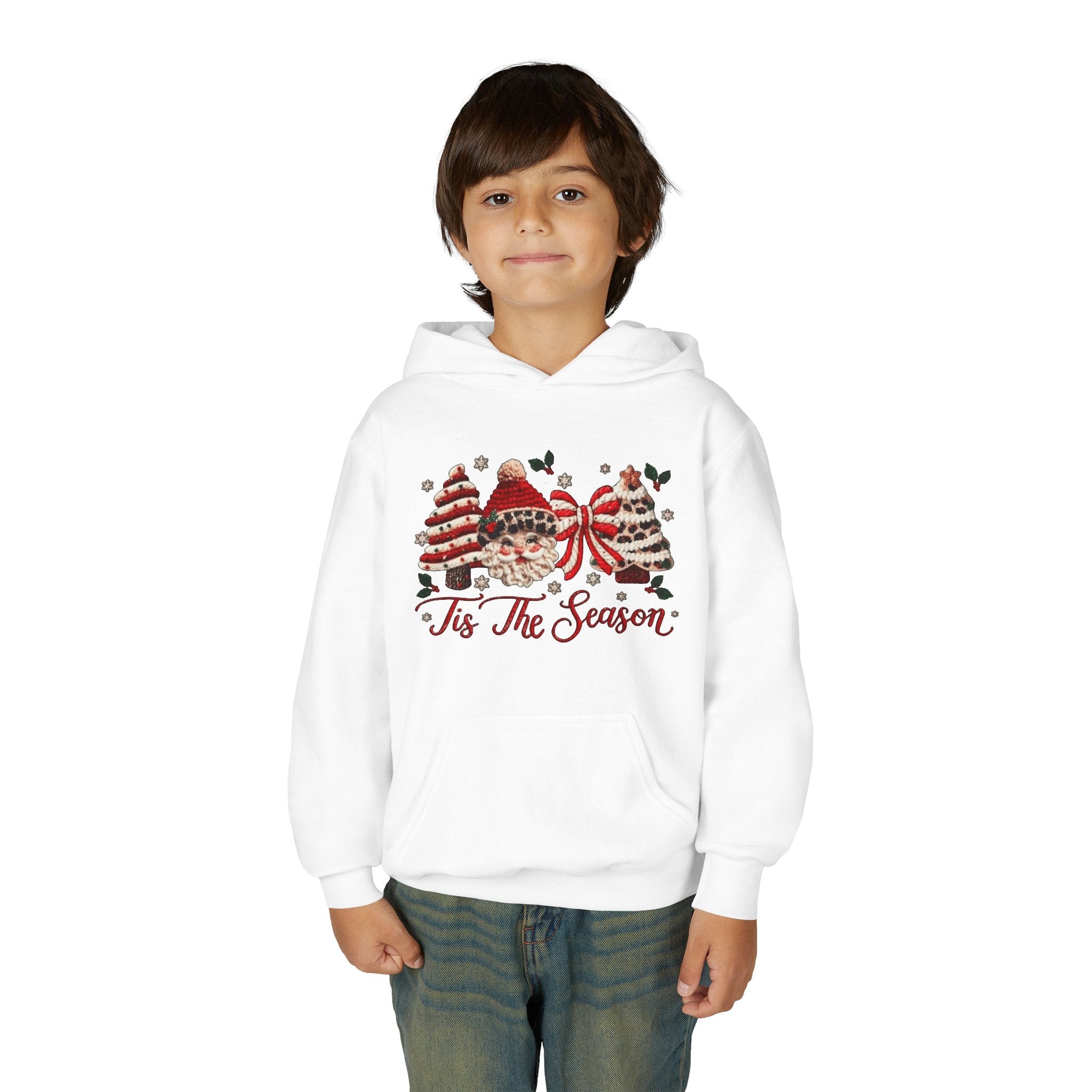 Youth Hoodie  Grinch Christmas Scene with 'Maybe Christmas' Quote