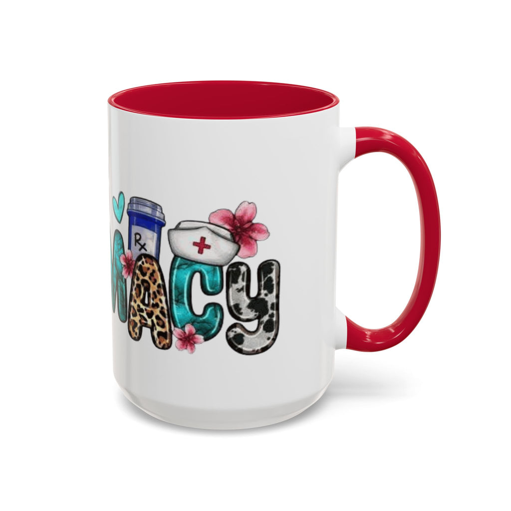 Pharmacy Nurse Coffee Mug — Cute Leopard & Teal Medical Design (11oz/15oz)Christmas mug for all healthcare heroes