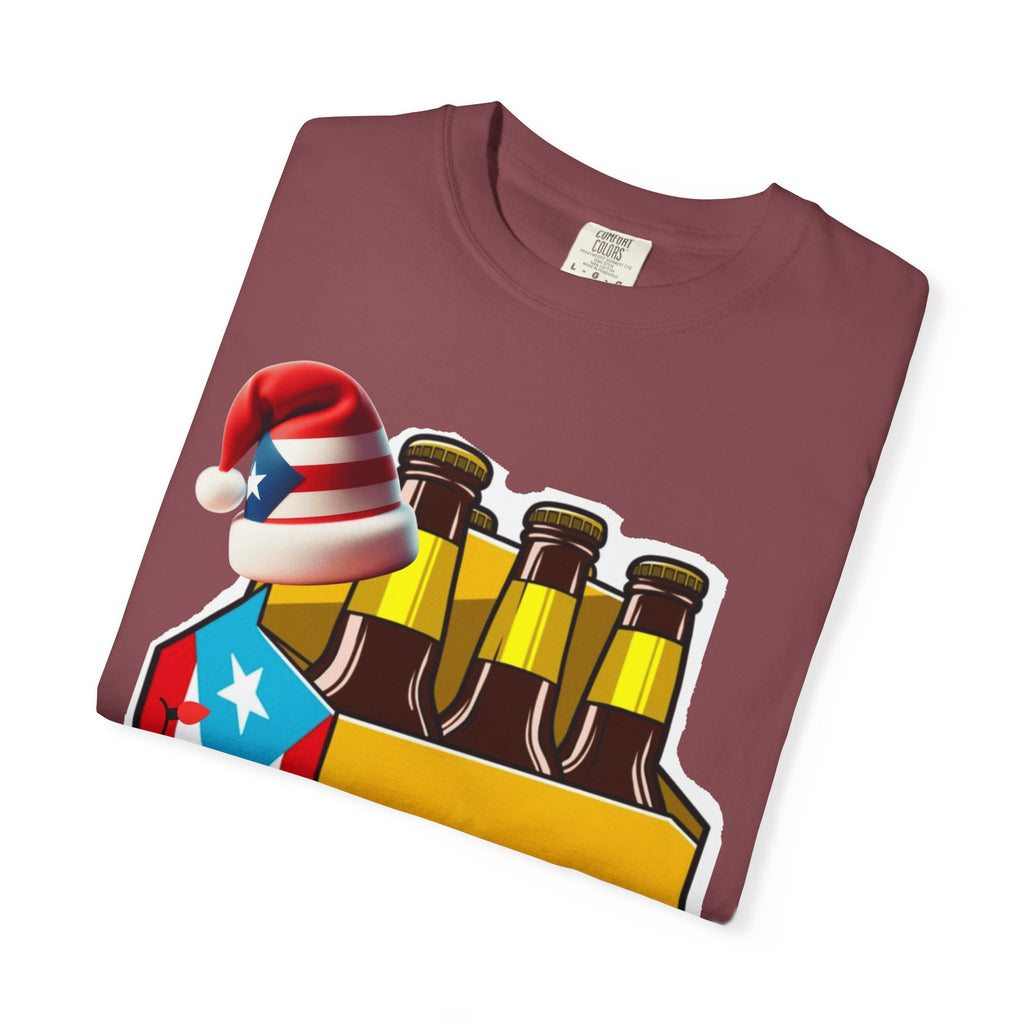 Medalla Light Beer T-Shirt  Navidad Boricua Holiday Tee Puerto Rico’s Navidades