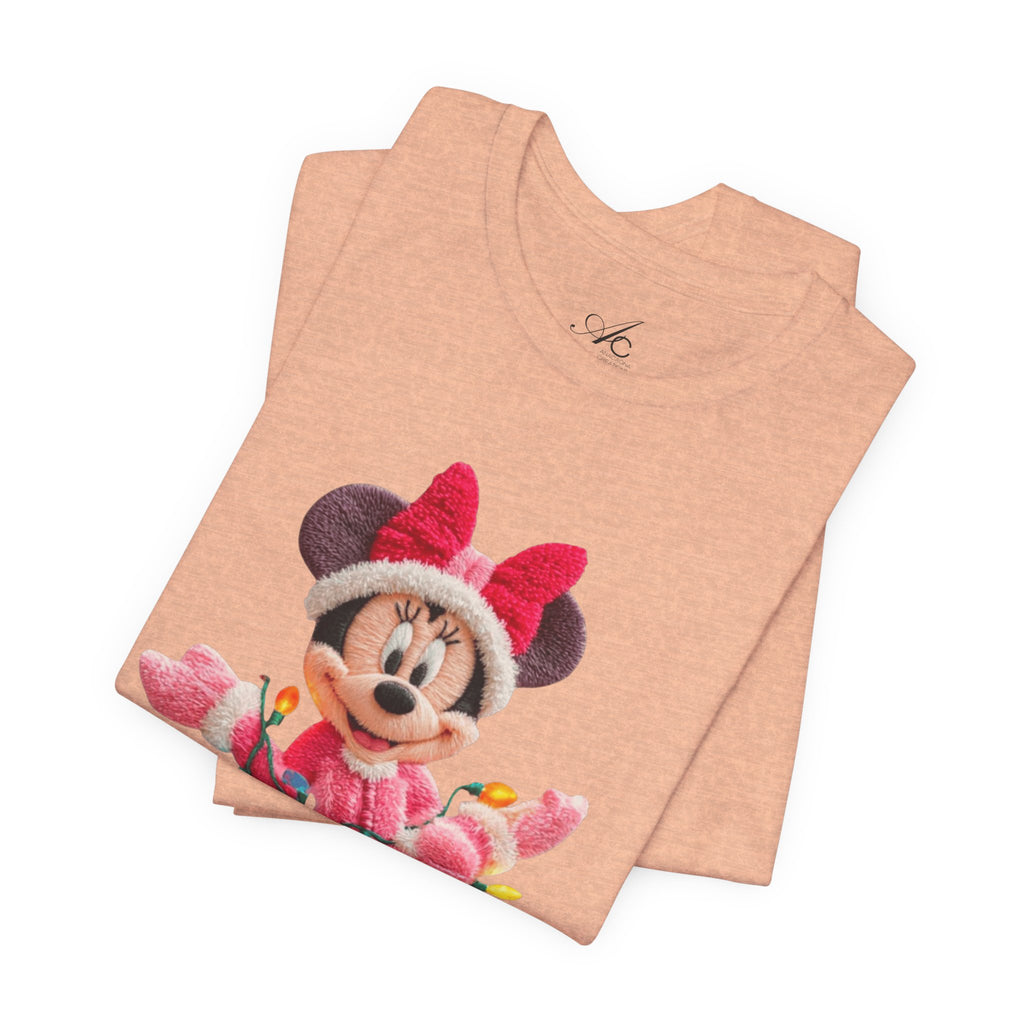 Minnie Mouse Holiday Lights T-Shirt Festive Holiday Designs