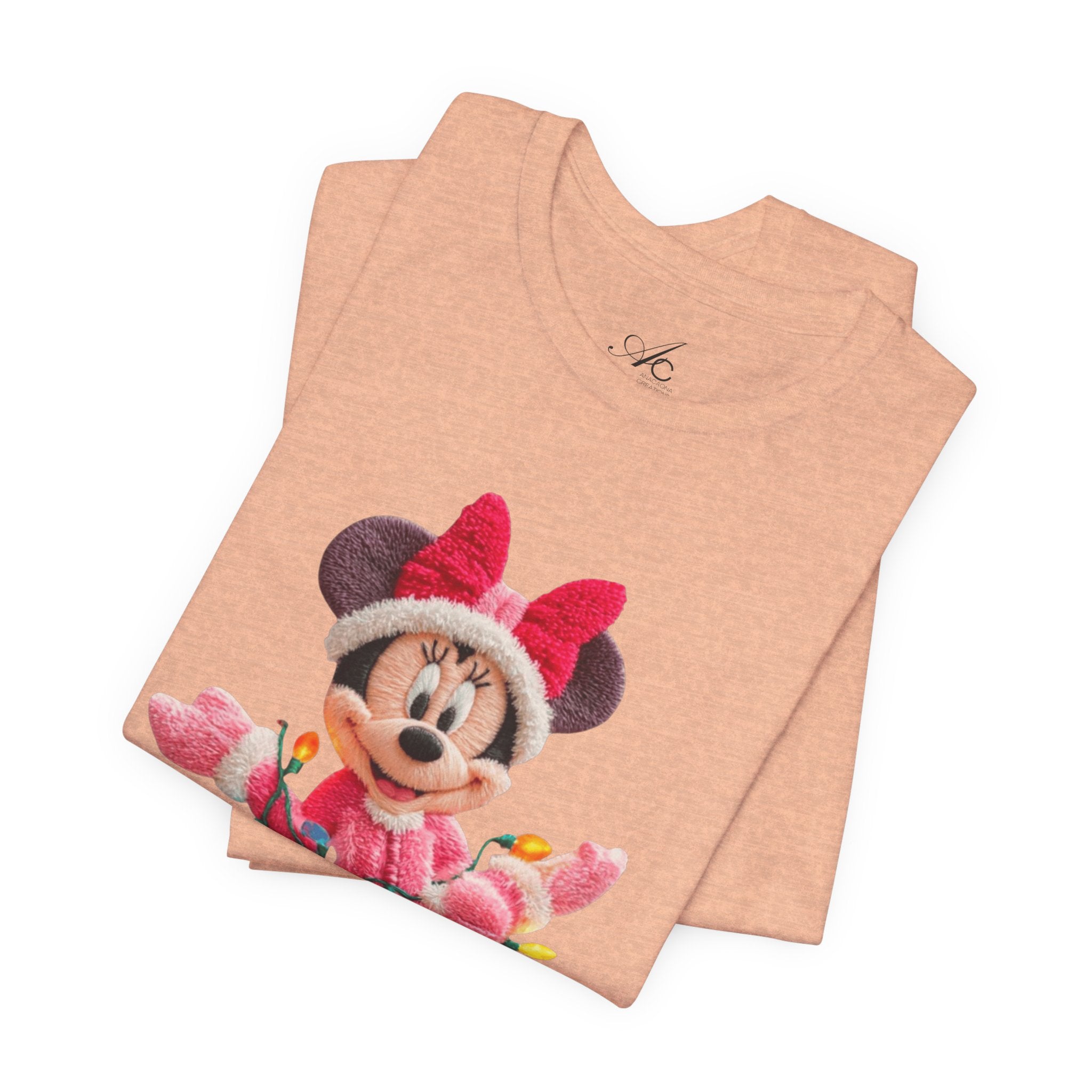 Minnie Mouse Holiday Lights T-Shirt Festive Holiday Designs