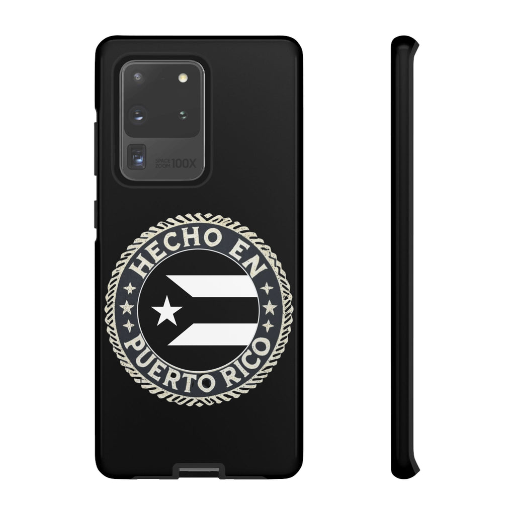 Hecho en Puerto Rico Phone Case  Puerto Rican Flag Emblem Tough Protective Cover