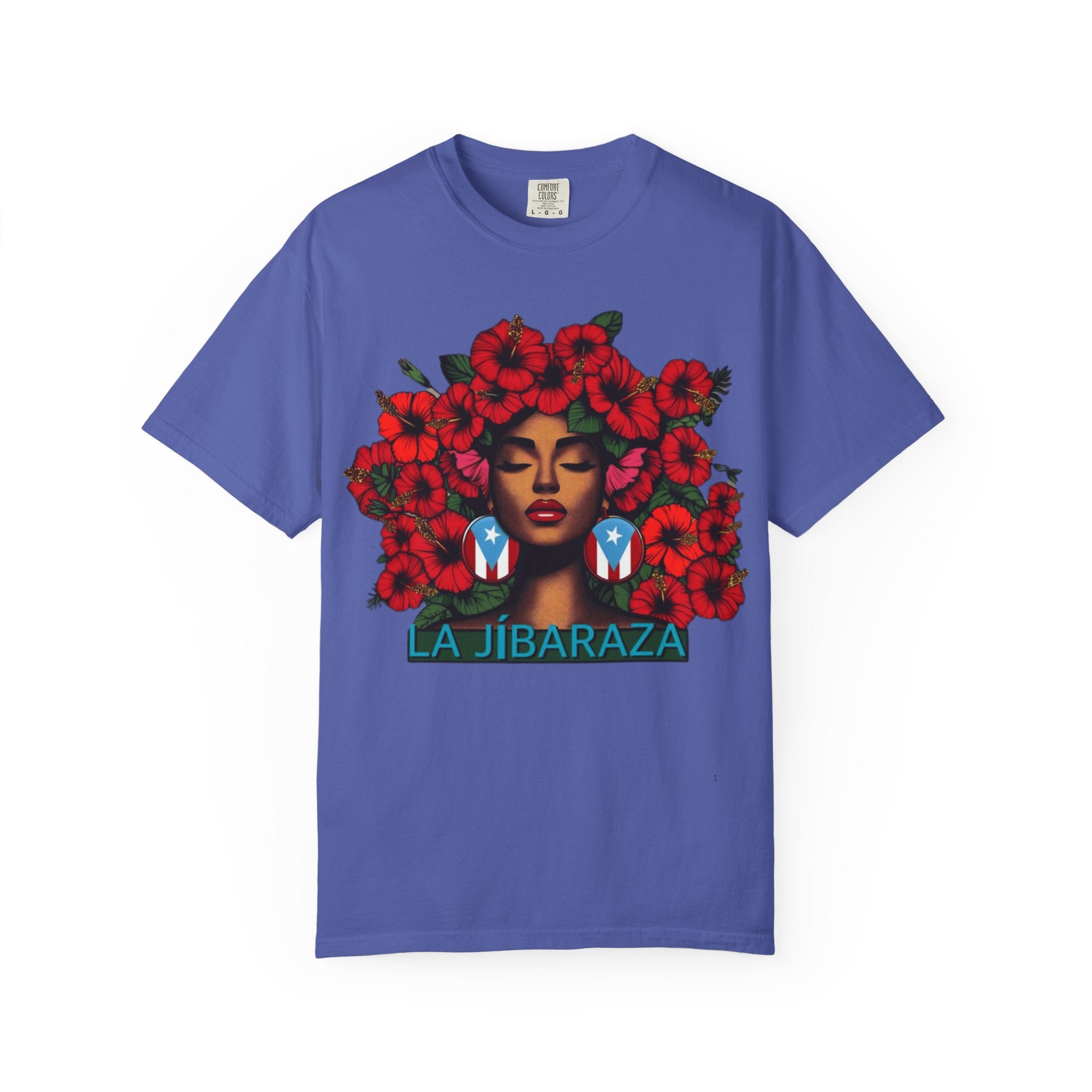 Puerto Rico Navidades T-Shirt — "La Jíbaraza" Floral Puerto Rican Pride Tee