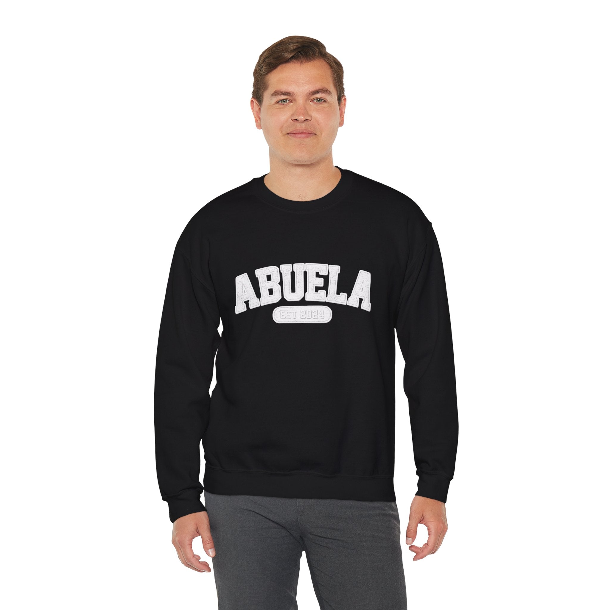 Abuela Varsity Crewneck Sweatshirt Cozy Grandma Gift Minimal Everyday Family Love Apparel
