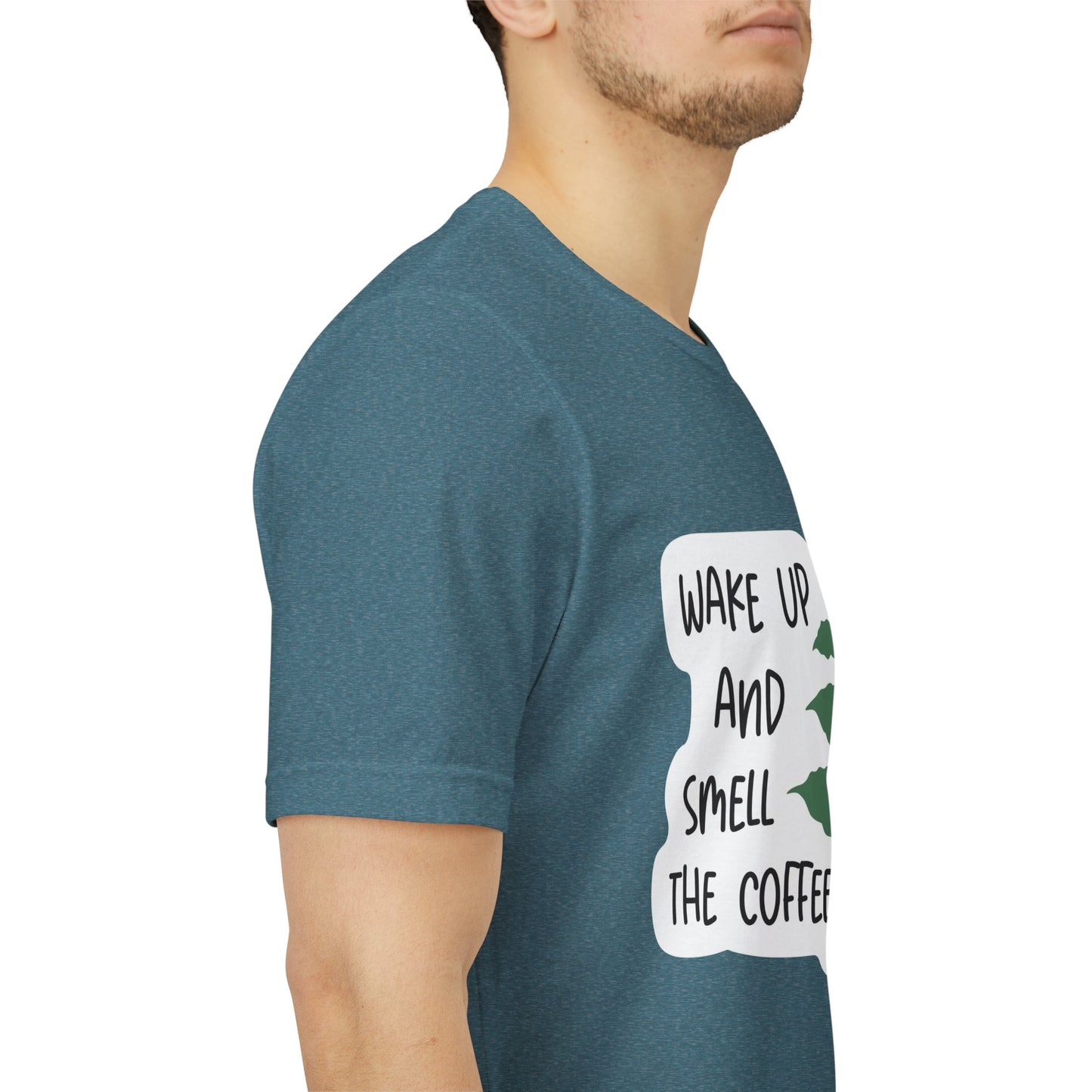Wake Up and Smell the Coffee Tee  Coffee Plant Graphic T-Shirt