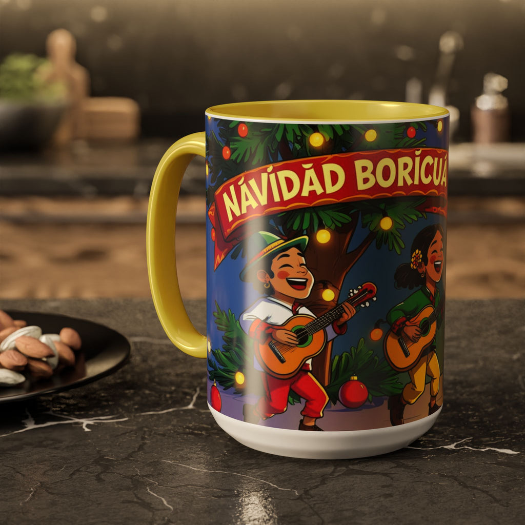 Navidad Boricua Mug Vibrant Puerto Rican Celebration Mug
