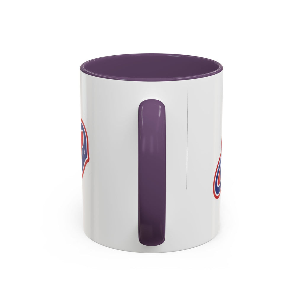 Puerto Rico Script Accent Coffee Mug — Retro Red & Blue 'Boricua' Design (11/15oz)