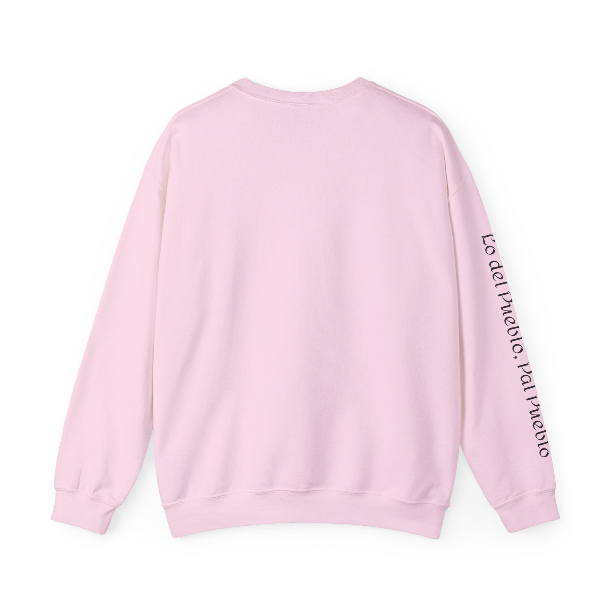 Crewneck Sweatshirt  “No me debo a partidos, me debo al pueblo” Spanish Political Statement