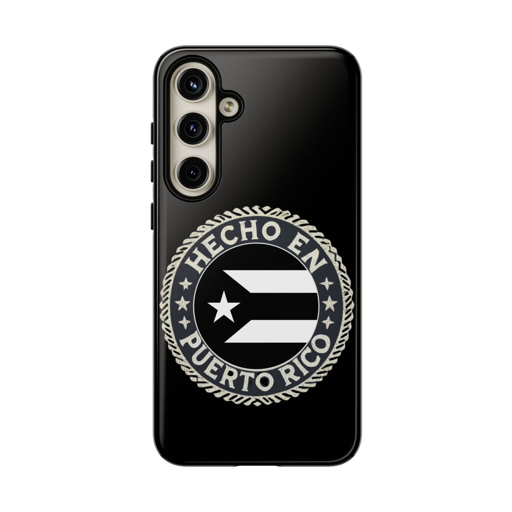 Hecho en Puerto Rico Phone Case  Puerto Rican Flag Emblem Tough Protective Cover